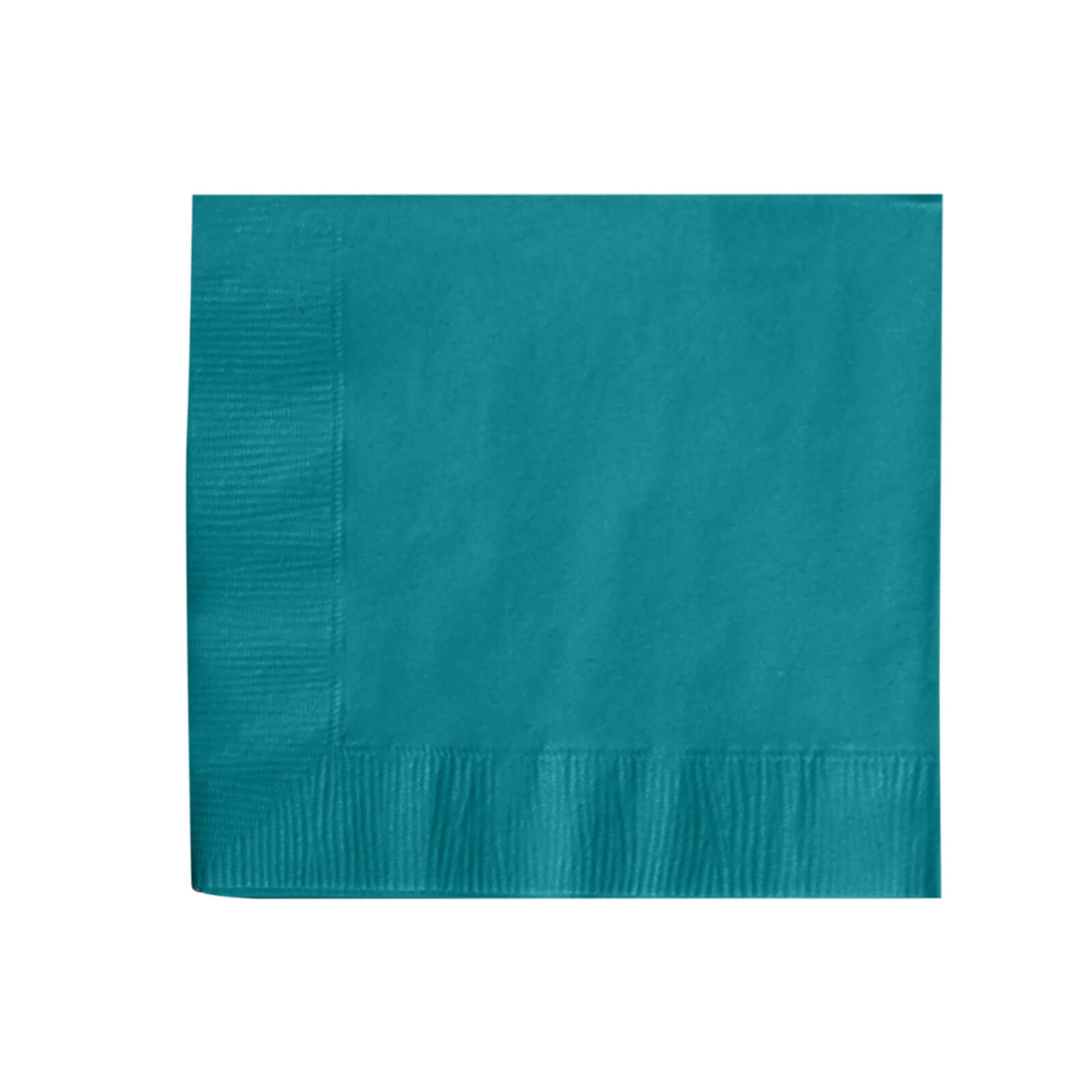 50-Pack Paper Beverage Napkins Turquoise - 2 Ply Disposable Soft 18GSM Cocktail Napkins 5x5