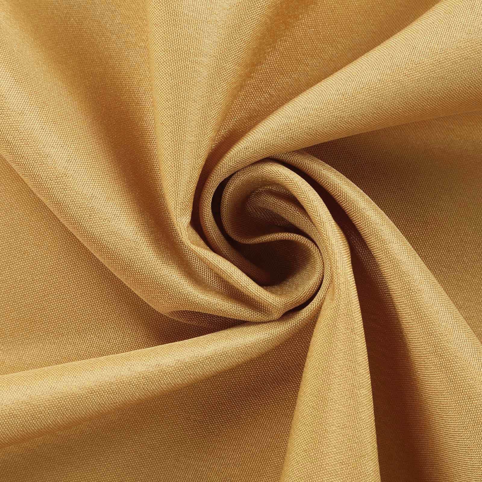 Polyester 60x126 Rectangle Tablecloth Gold - Wrinkle-Resistant Table Cover for Weddings & Parties