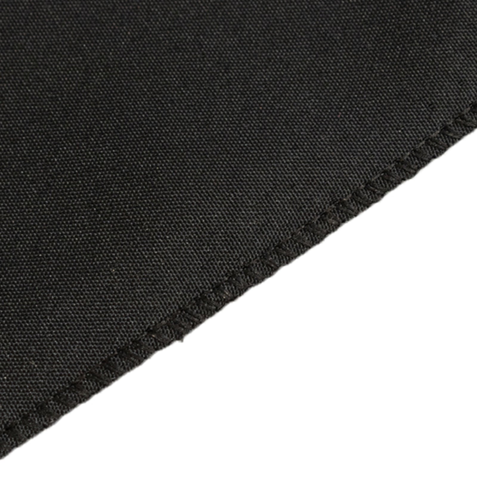 Fitted Polyester 48x24x42 Rectangle Tablecloth Black - Snug Fit for Elevated Tables