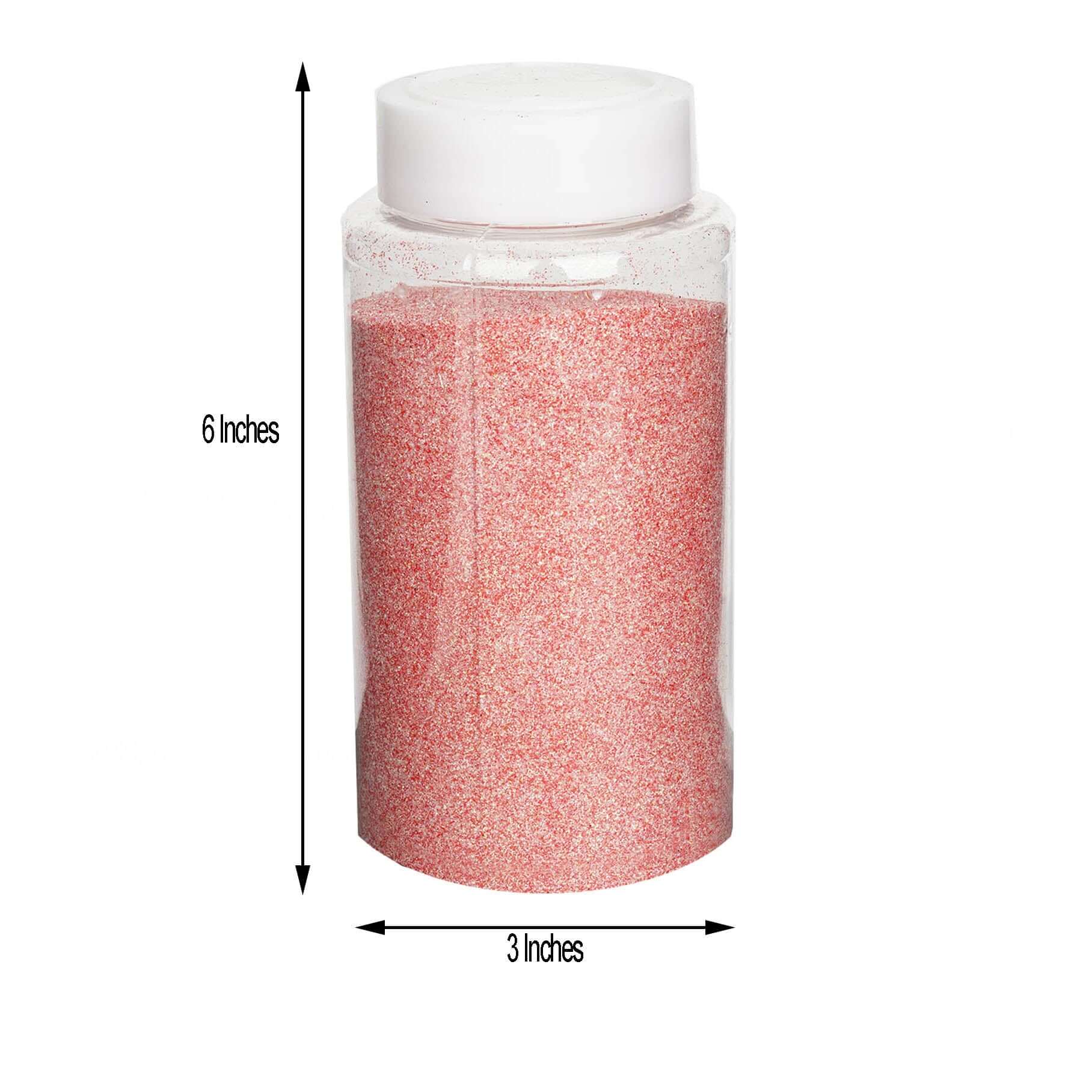 Extra Fine Glitter Bottle Coral - Nontoxic Gliiter Dust Powder for Fun DIY Projects Kids’ Crafts Resin Art & Festival Decor 1 lb