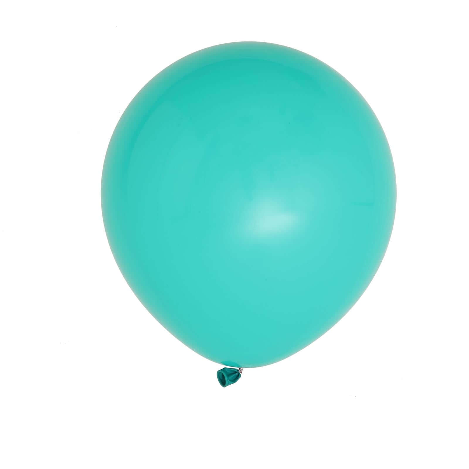 10 Pack 18 Matte Pastel Turquoise Helium Air Latex Party Balloons