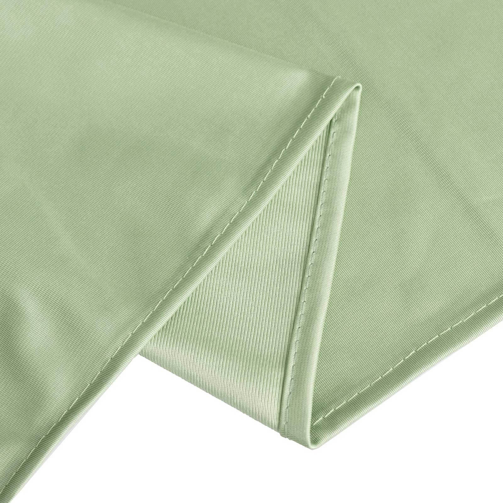 Premium Scuba Rectangular 90x132 Tablecloth Sage Green - Wrinkle Free, Stain Resistant & Seamless Table Cover