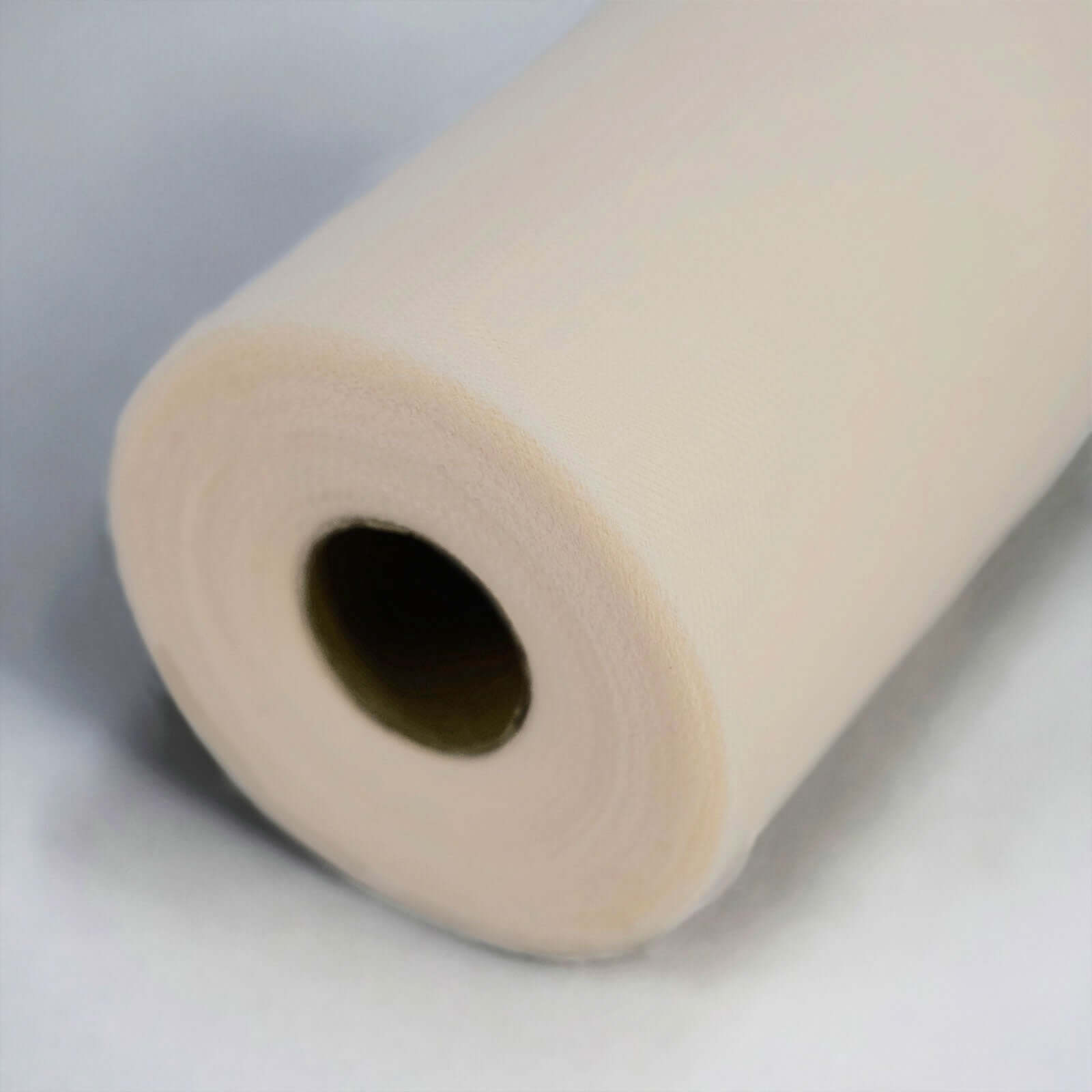 6x100 Yards Beige Tulle Fabric Bolt, Sheer Fabric Spool Roll For Crafts