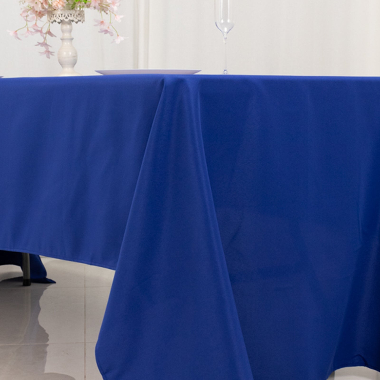 Premium Polyester 60x126 Rectangle Tablecloth Royal Blue - Stain-Resistant 220GSM Finish Table Cover