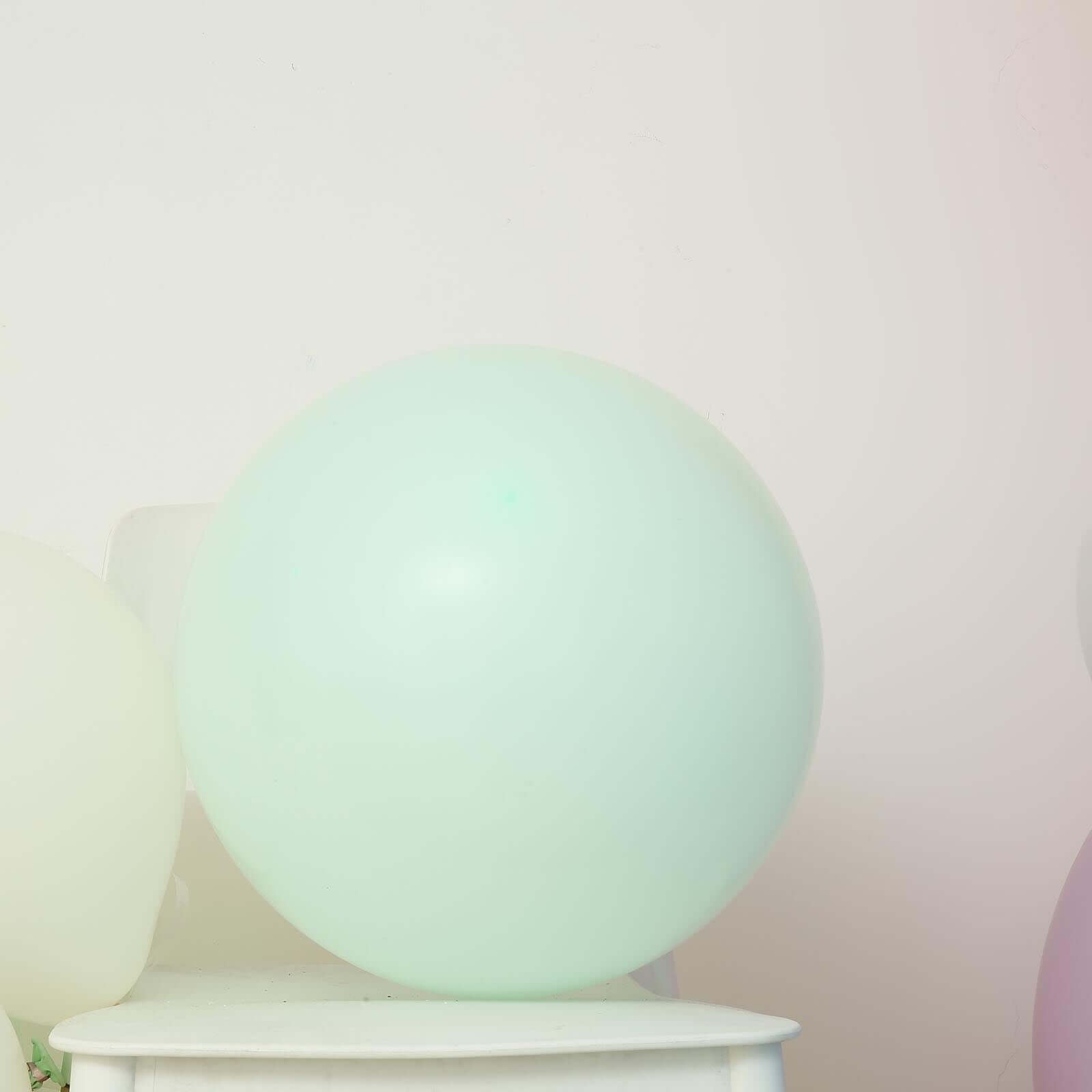 10 Pack 18 Matte Pastel Mint Helium or Air Latex Party Balloons