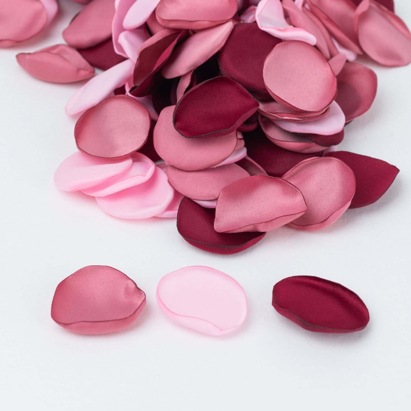 400-Pack Rose Petals Life-Like Flower Confetti Dusty Rose Mix Matte Silk Round - Decorative Event Table Scatters 2