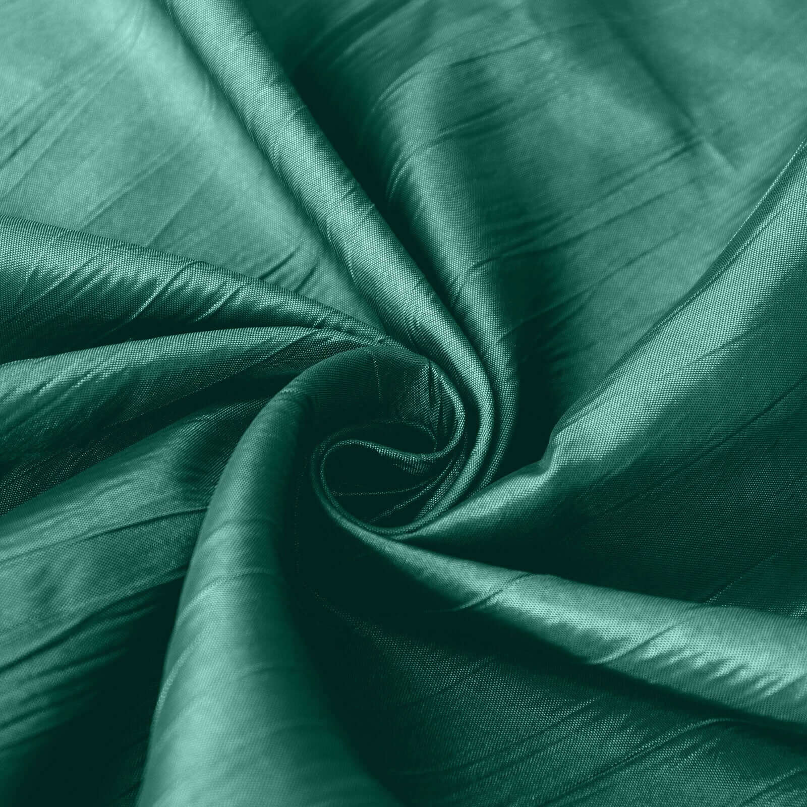 Taffeta 90x156 Rectangle Tablecloth Hunter Emerald Green - Accordion Crinkle Seamless Table Cover