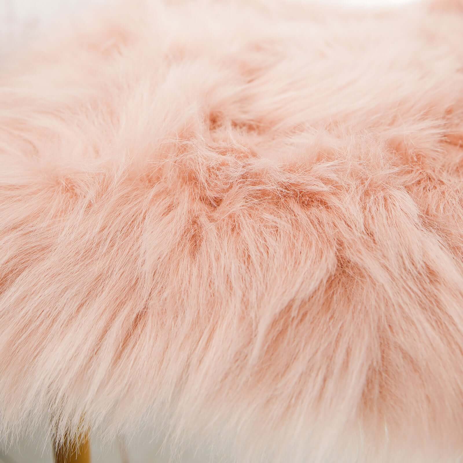 Faux Sheepskin 20 Cushion Cover with Soft Plush Finish Dusty Rose - Stylish Small Shag Area Rug for Events