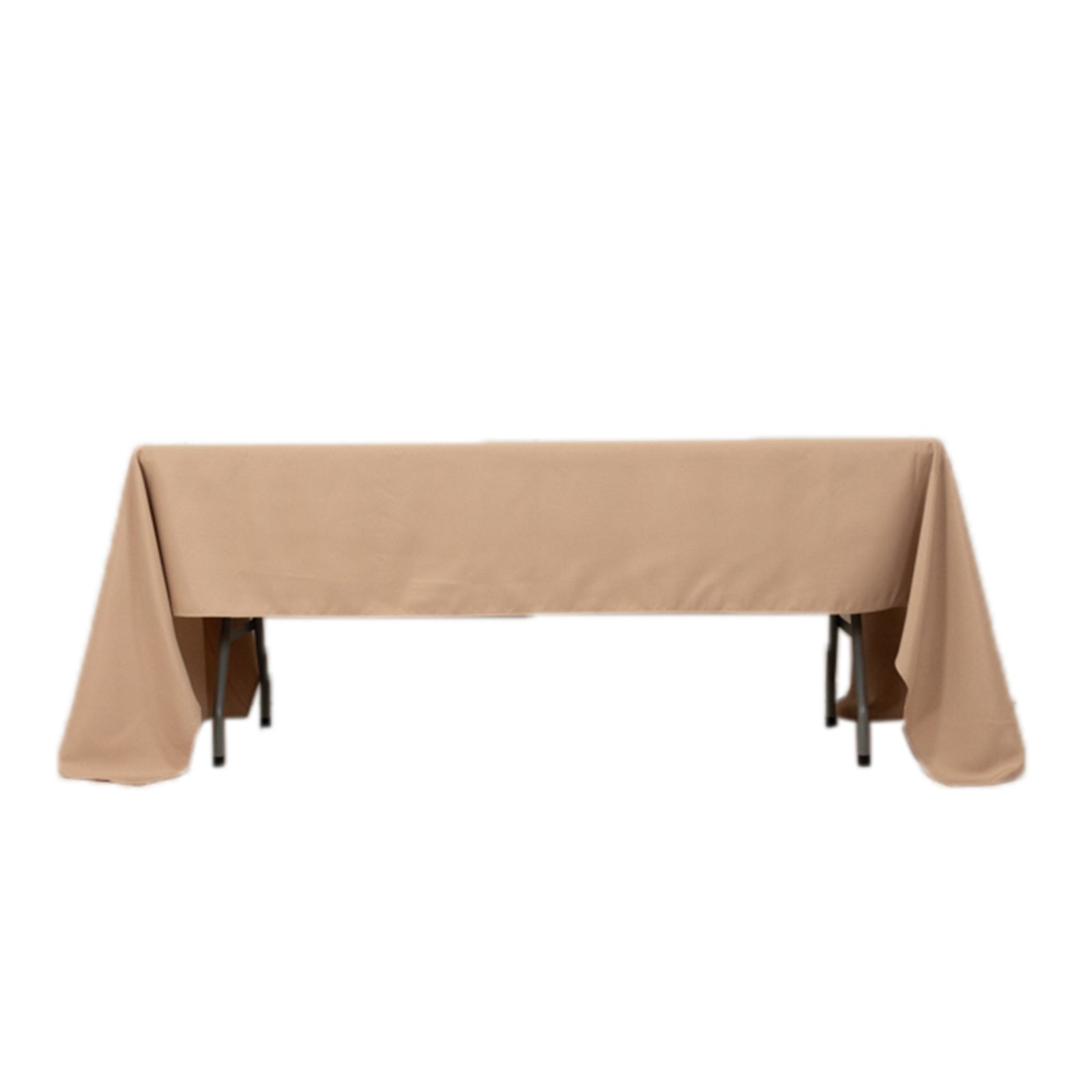 Premium Polyester 60x126 Rectangle Tablecloth Nude - Stain-Resistant 220GSM Finish Table Cover