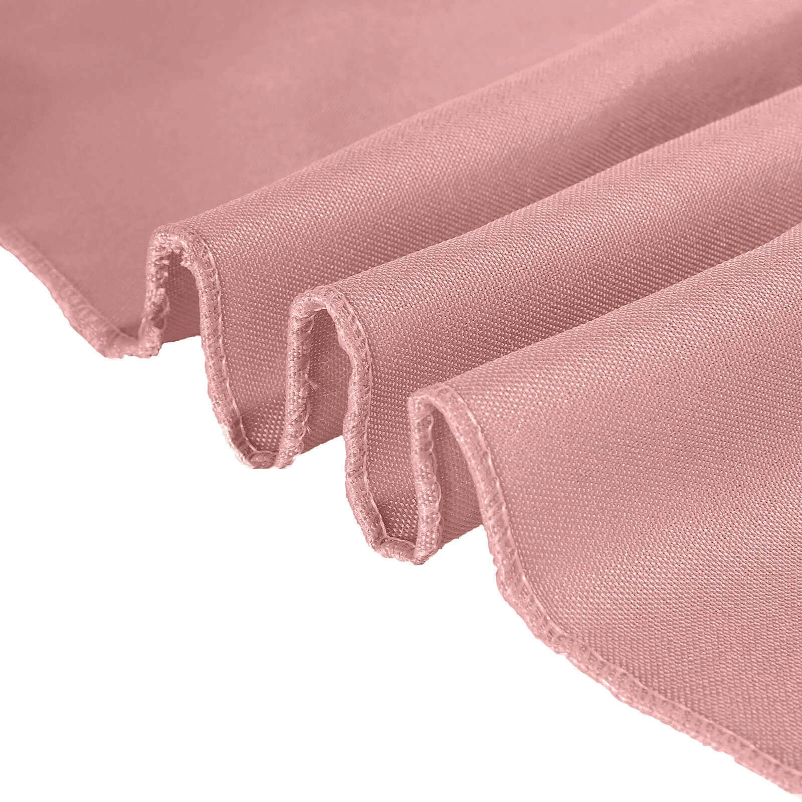 10 Pack Polyester Chair Cover for Banquet Chairs Dusty Rose - Stain-Resistant Reusable Slip-On Slipcover