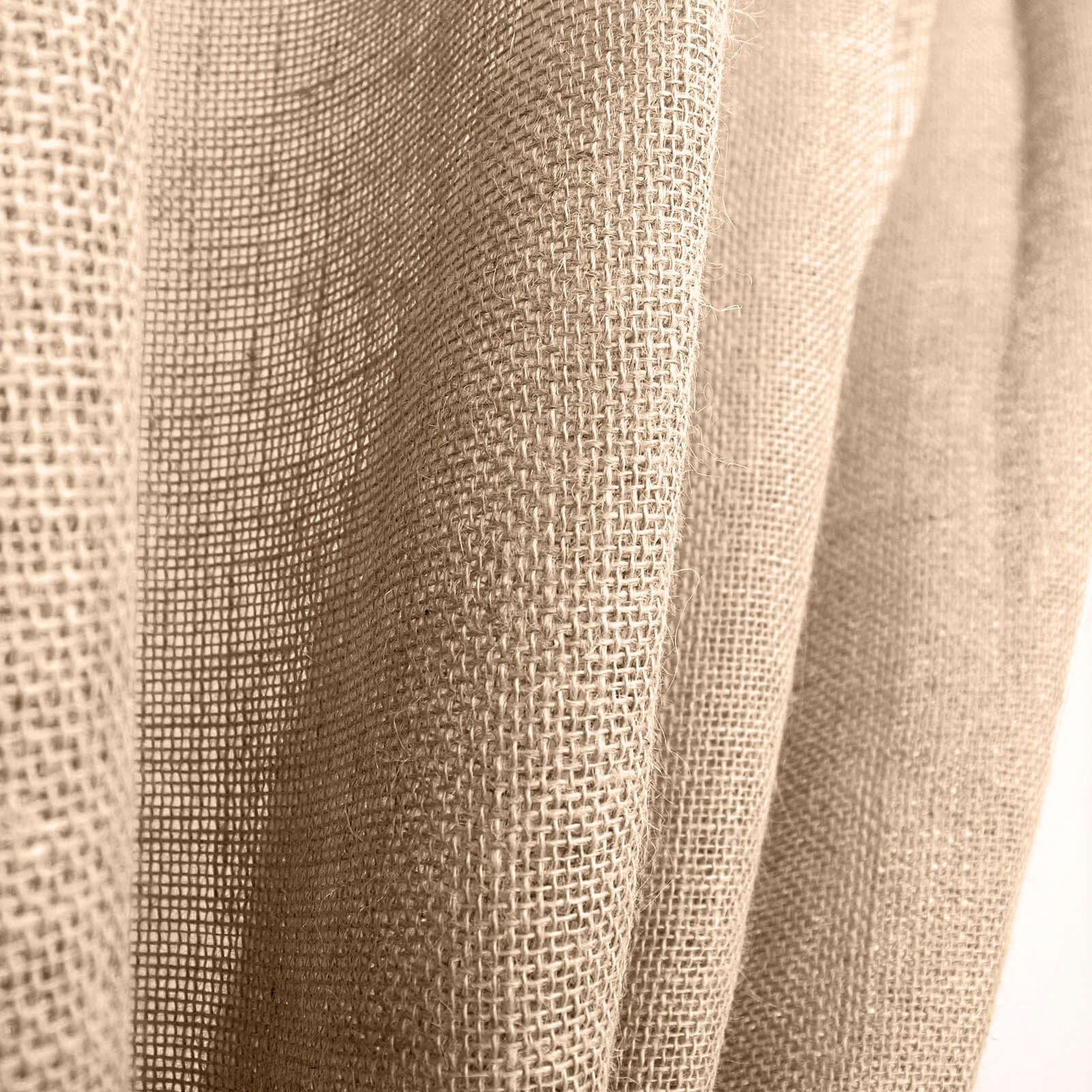 8ftx8ft Natural Farmhouse Style Jute Event Curtain Drapes, Rustic Burlap Backdrop Event Panel