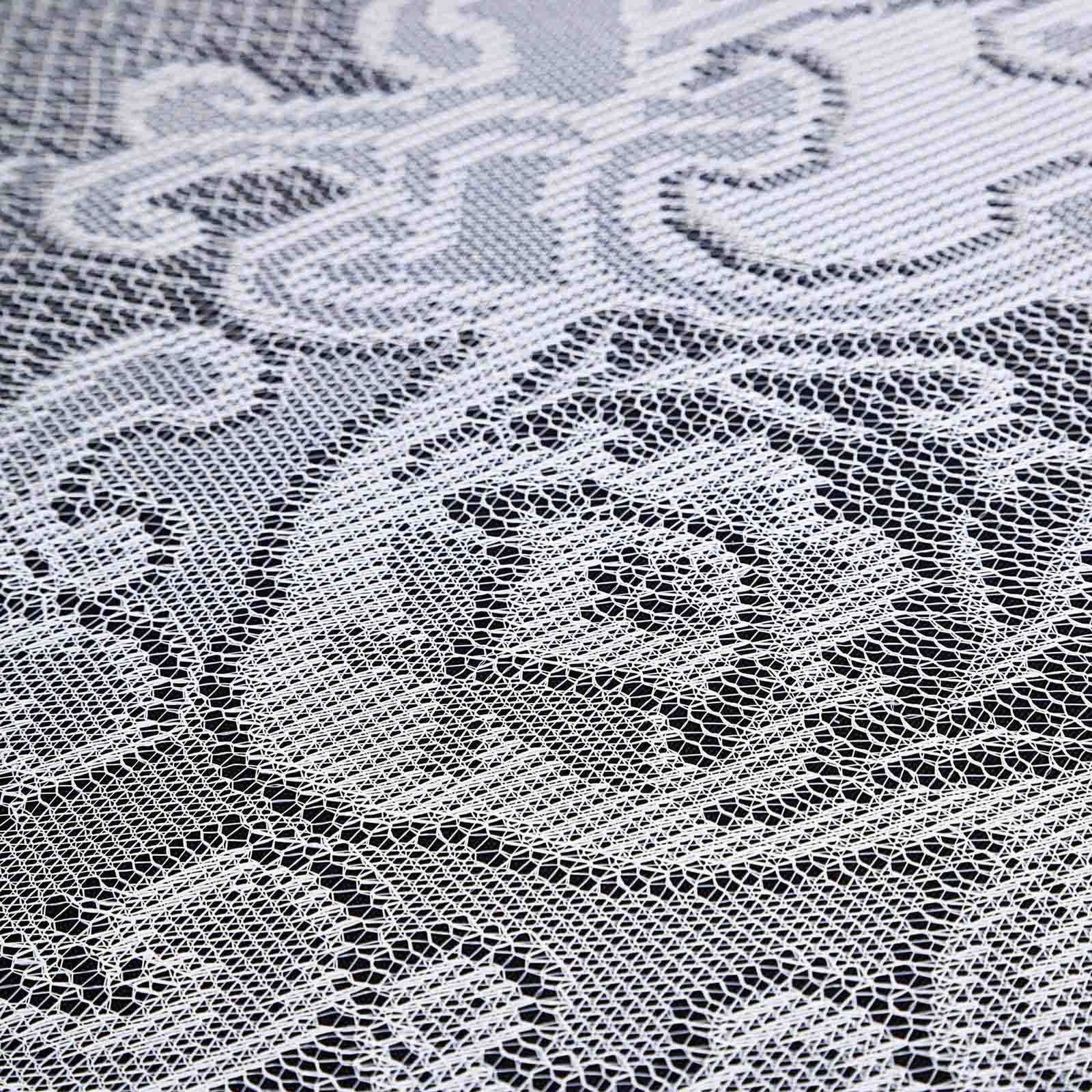 Lace 90 Round Tablecloth White - Premium Design for Versatile Table Decor