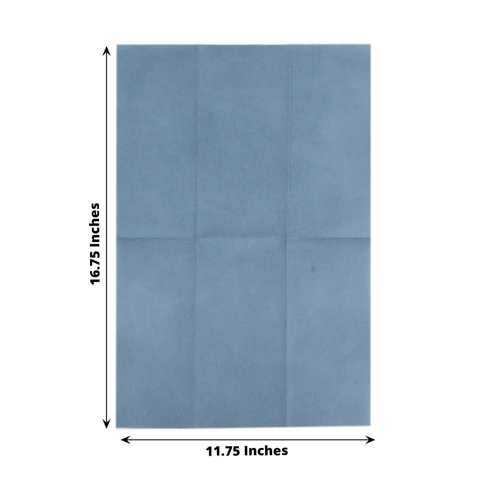 20-Pack Paper Linen-Like Napkins Dusty Blue - Disposable Hygienic Airlaid Guest Towels 8.5x4