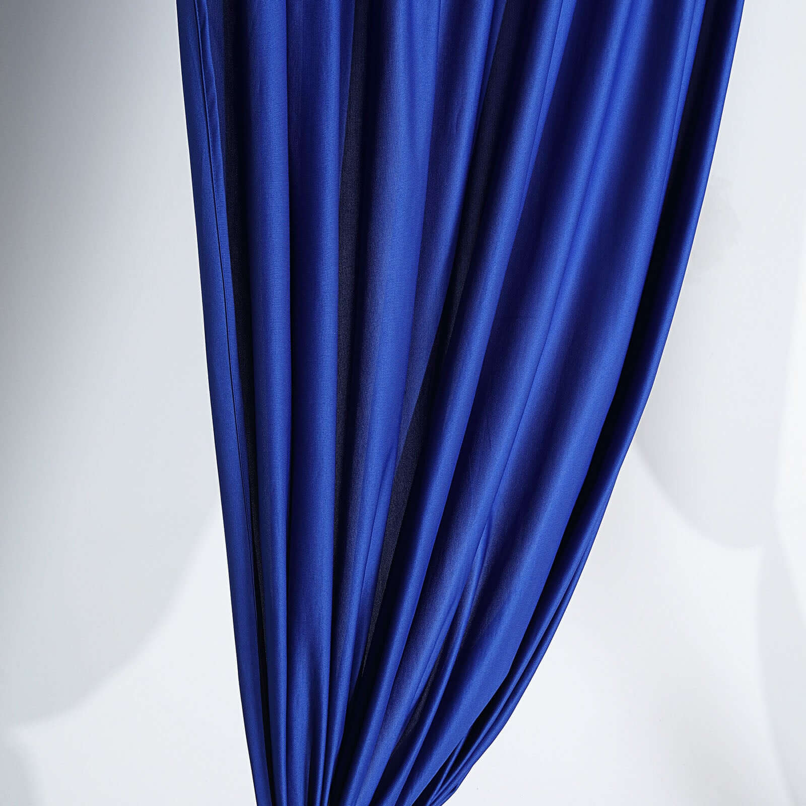 2 Pack Royal Blue Scuba Polyester Event Curtain Drapes, Durable Flame Resistant Backdrop Event Panels Wrinkle Free with Rod Pockets - 10ftx10ft