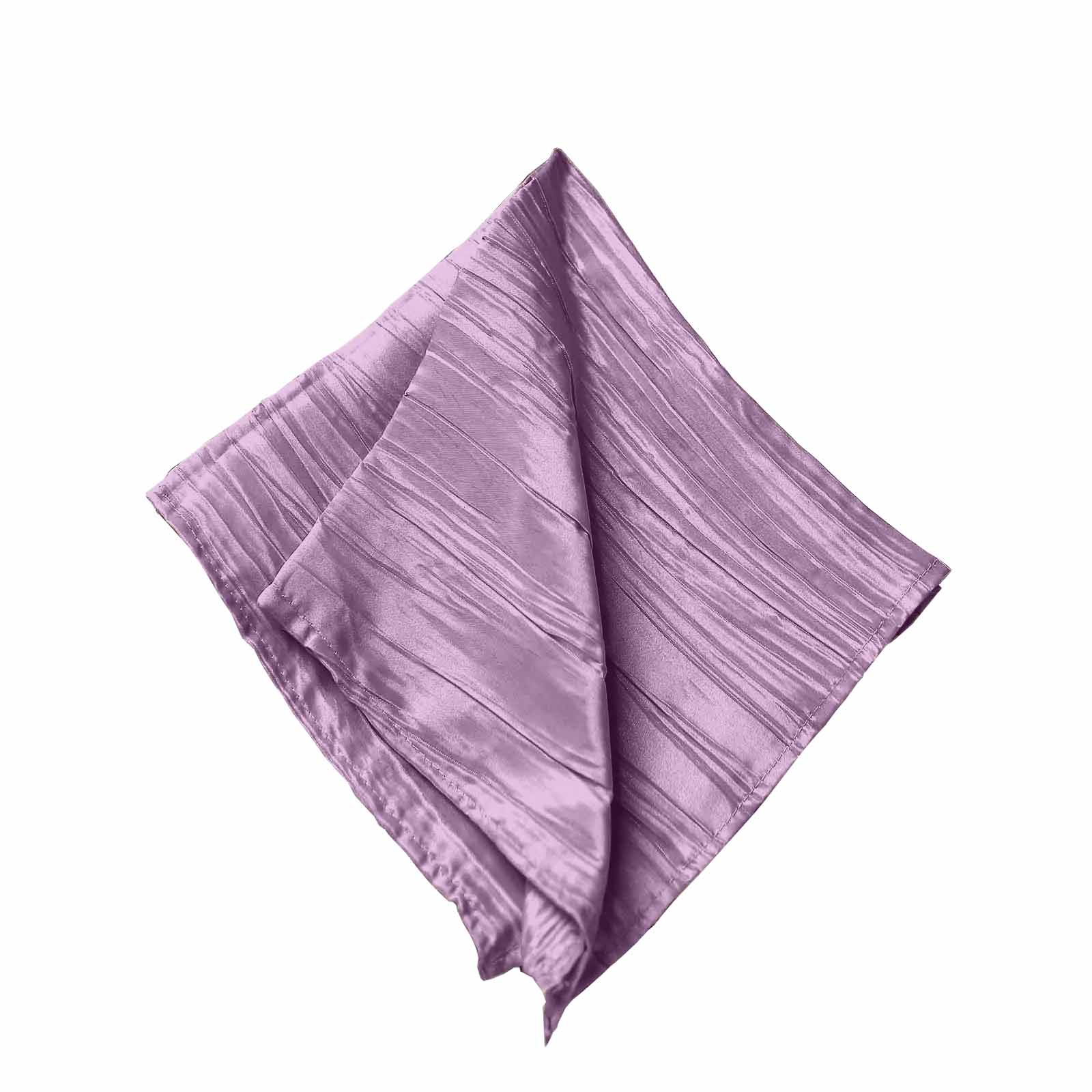 5 Pack Taffeta 20x20 Napkins Violet Amethyst - Accordion Crinkle Dinner Napkins