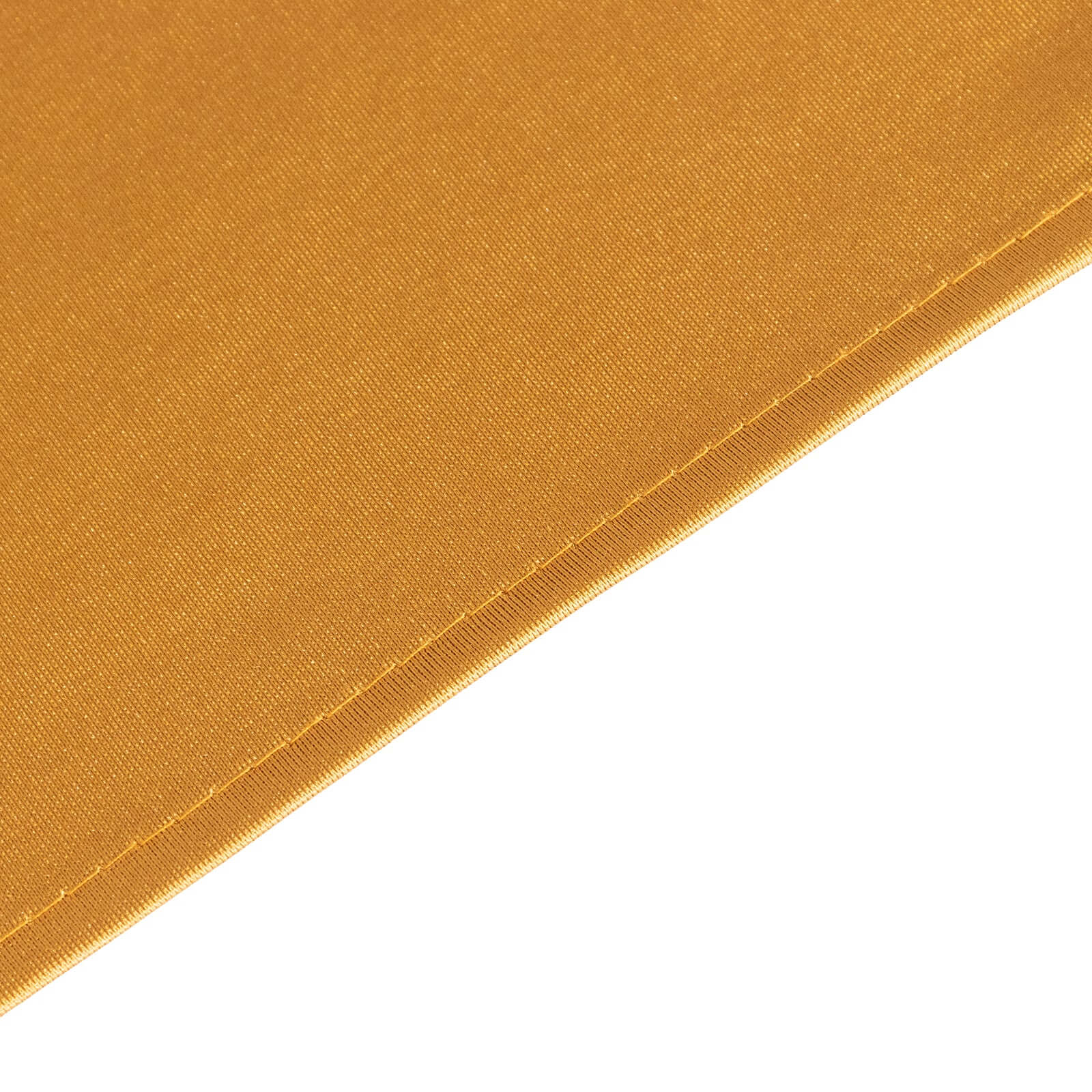 Premium Scuba Square 70x70 Tablecloth Shimmer Gold - Wrinkle Free & Stain Resistant Table Cover