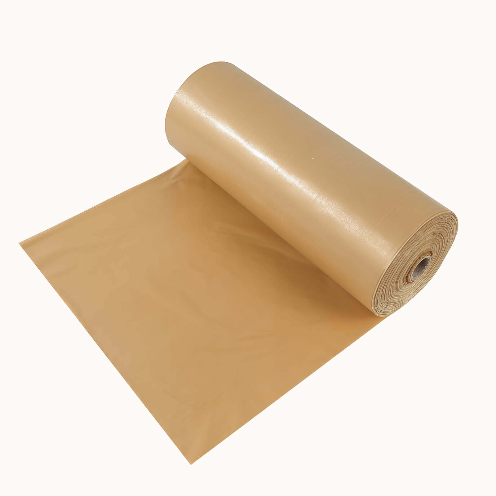 Plastic Table Cover Roll Gold with Slide Cutter - Customizable Disposable Tablecloth Roll 54x300ft