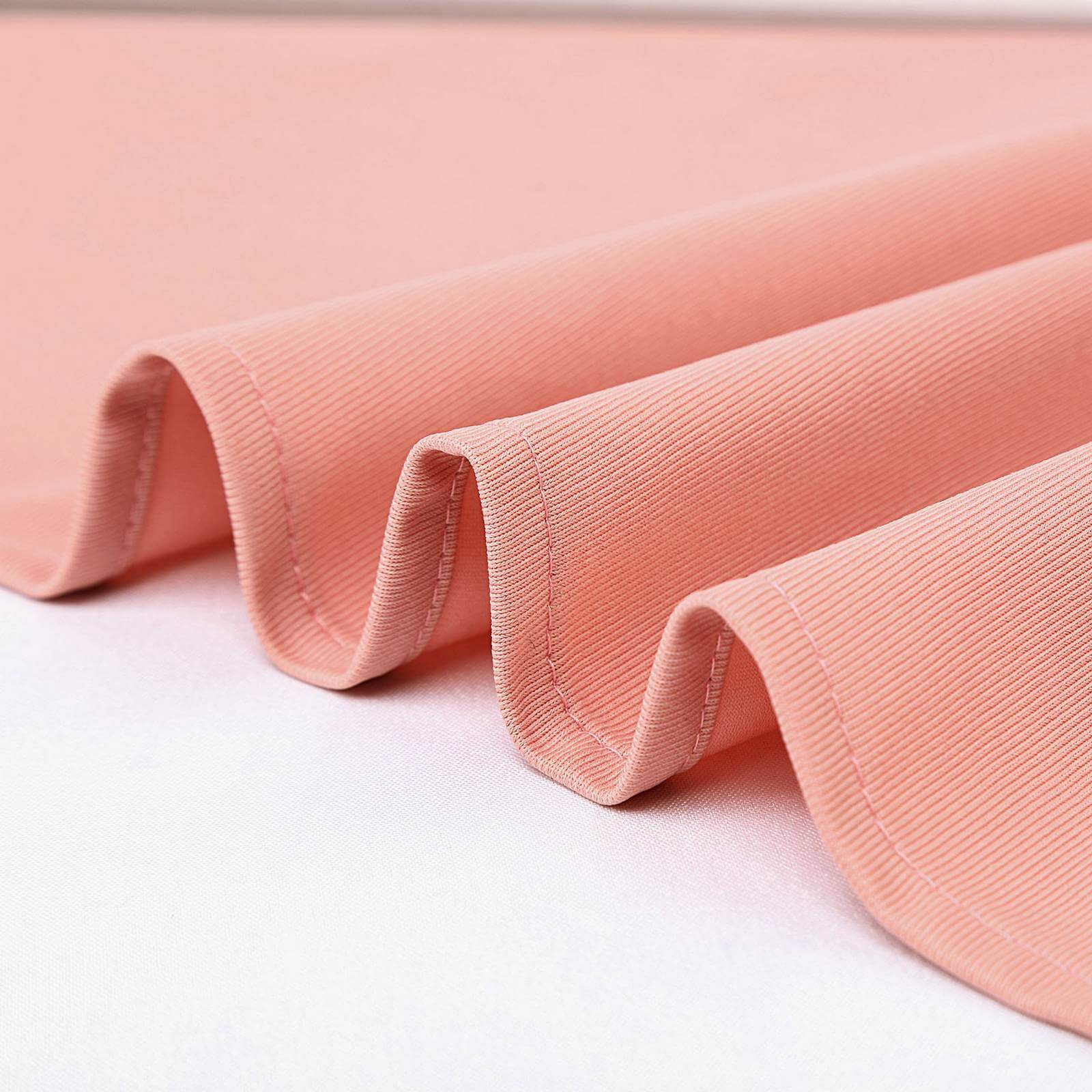 2 Pack Dusty Rose Scuba Polyester Event Curtain Drapes, Durable Flame Resistant Backdrop Event Panels Wrinkle Free with Rod Pockets - 10ftx10ft