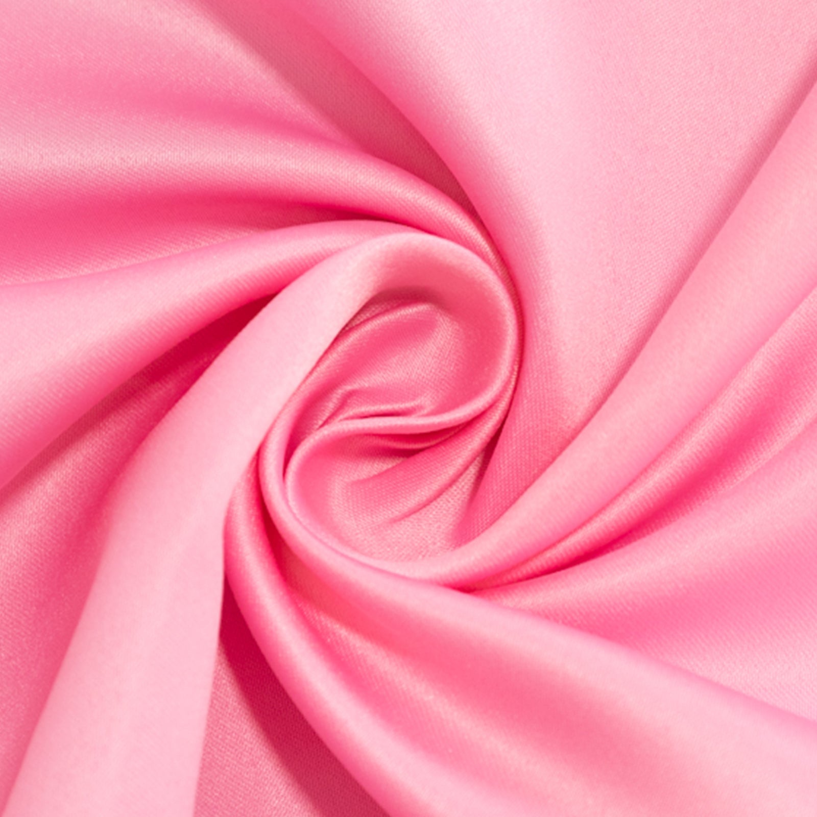 Lamour Satin 120 Round Tablecloth Pink - Seamless Table Cover with Soft Tempered Sheen