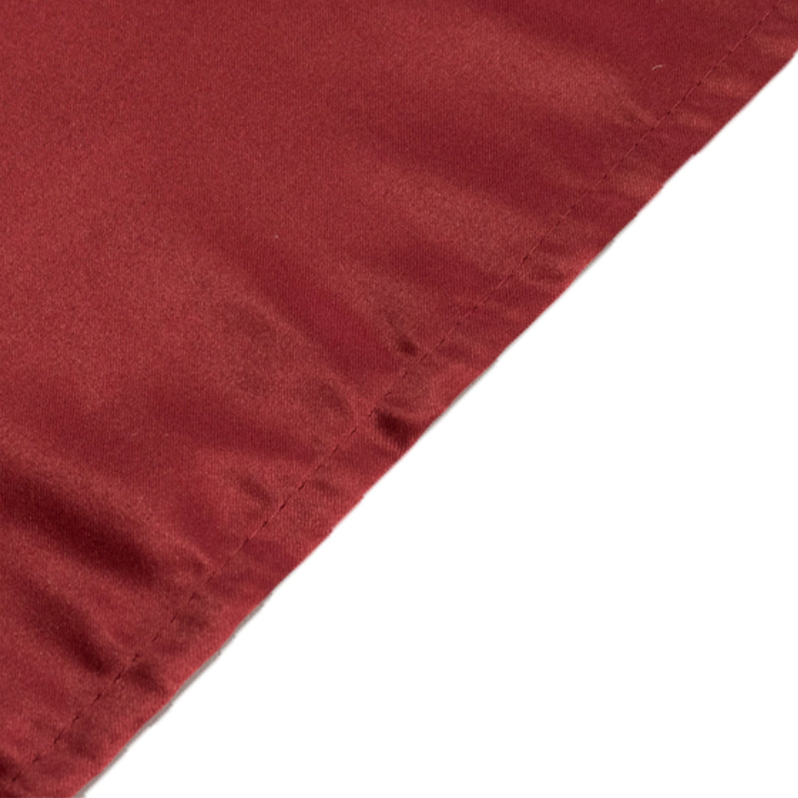 Lamour Satin 60x102 Rectangle Tablecloth Burgundy - Durable & Silky Soft Feel Table Cover