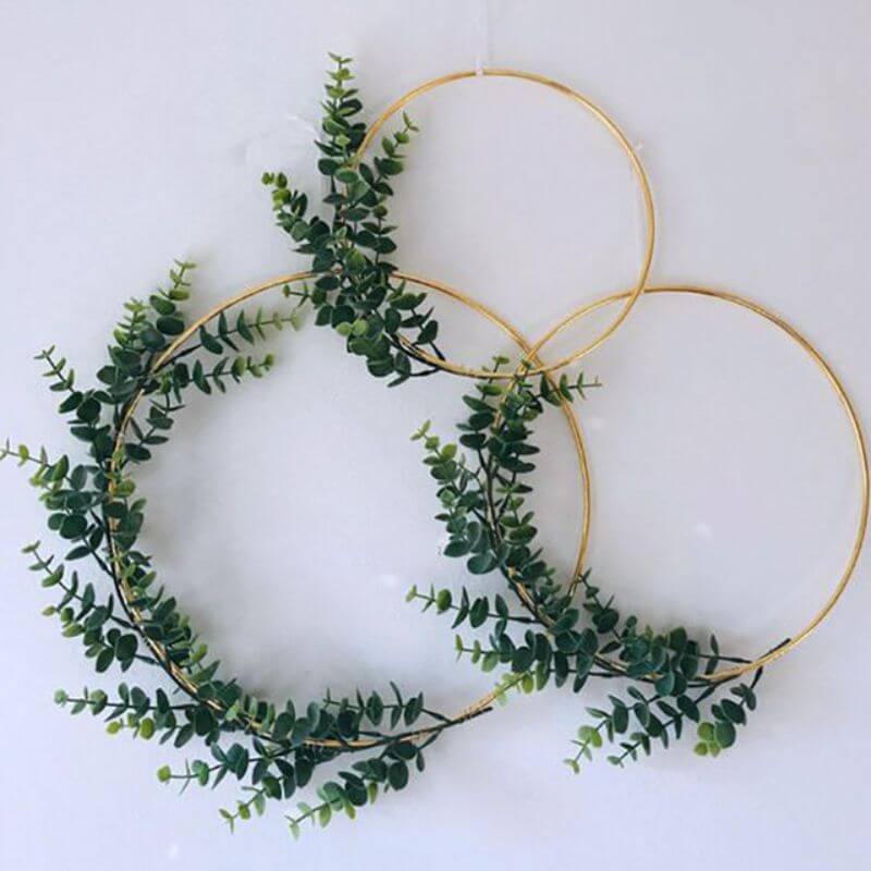 24 Gold Heavy Duty Metal Hoop Wreath, Floral Hoop