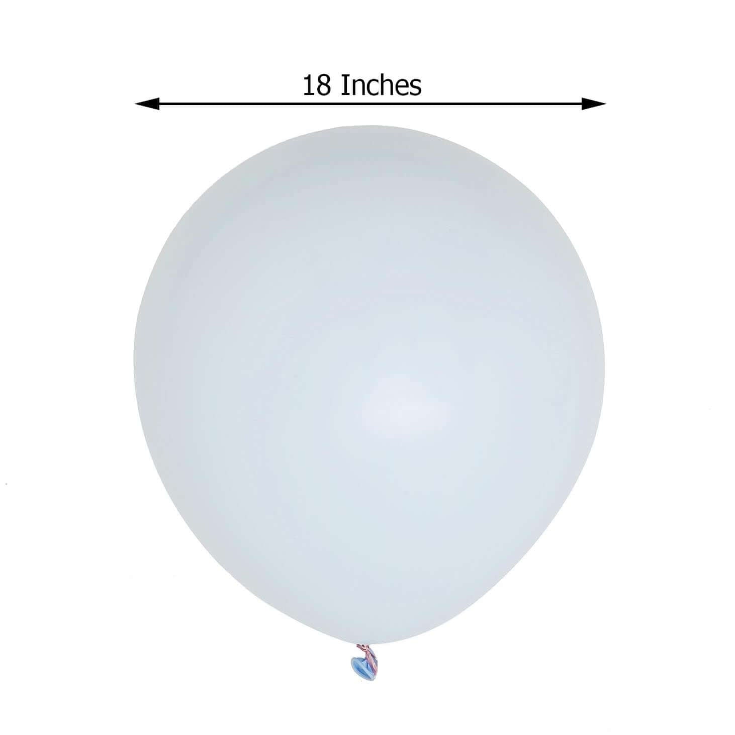 10 Pack 18 Matte Pastel Ice Blue Helium or Air Latex Party Balloons