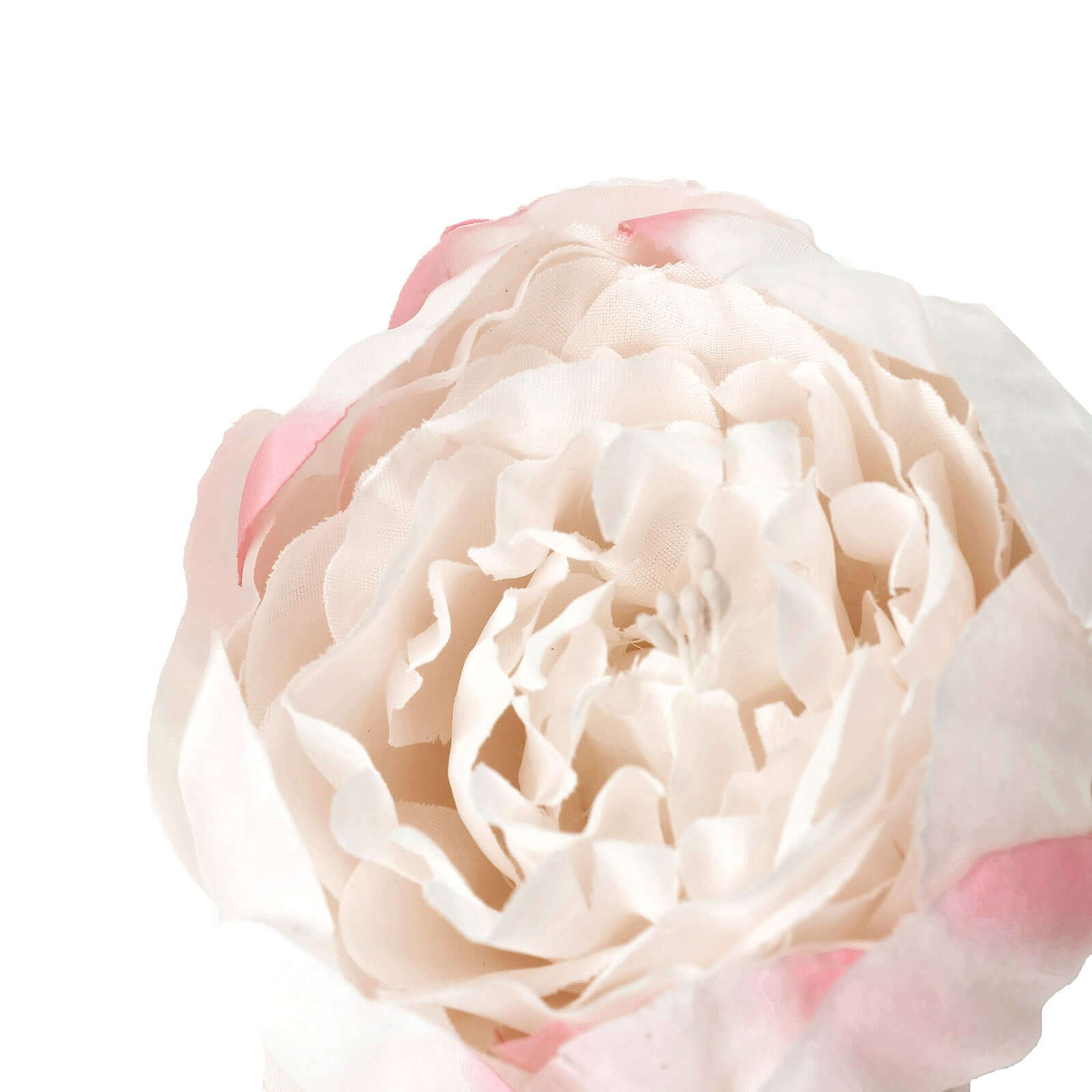10-Pack Artificial Peony Flower Heads Blush - Versatile Faux Craft Flowers for DIY Event Styling Scrapbooking & Floral Arrangements 3
