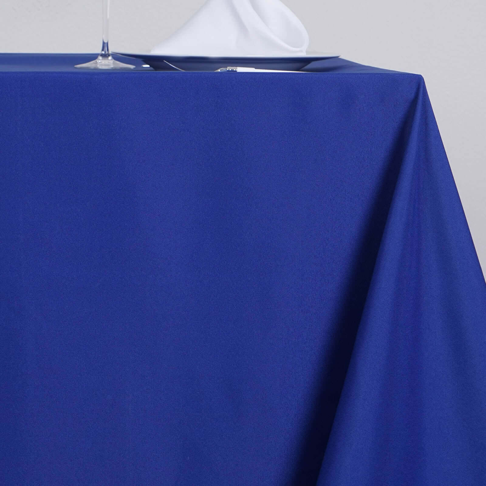 Polyester 70x70 Table Overlay Square Tablecloth Royal Blue - Wrinkle-Resistant & Durable Table Cover