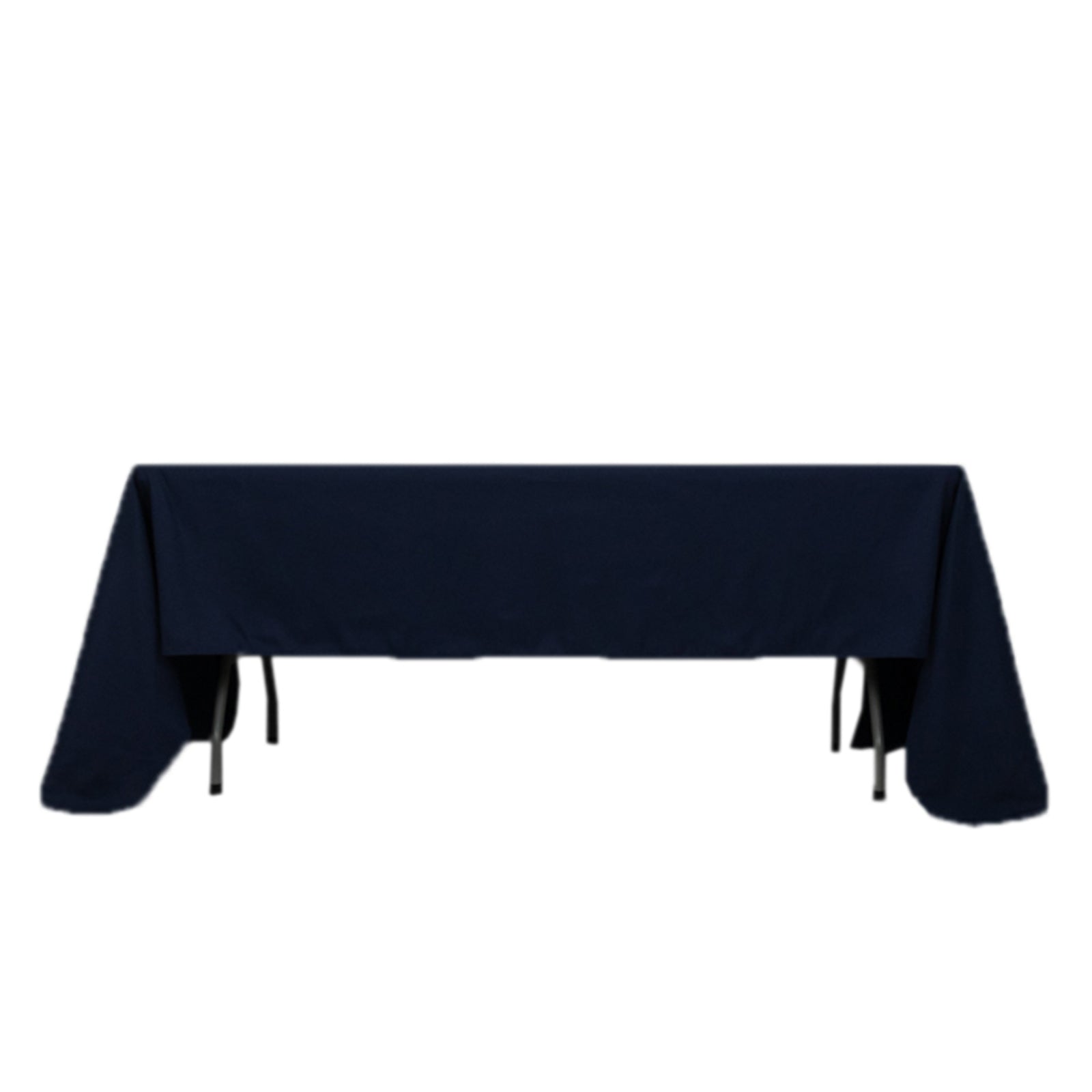 Fire Retardant Premium Polyester 60x126 Rectangular Tablecloth Navy Blue - High-Performance Table Cover