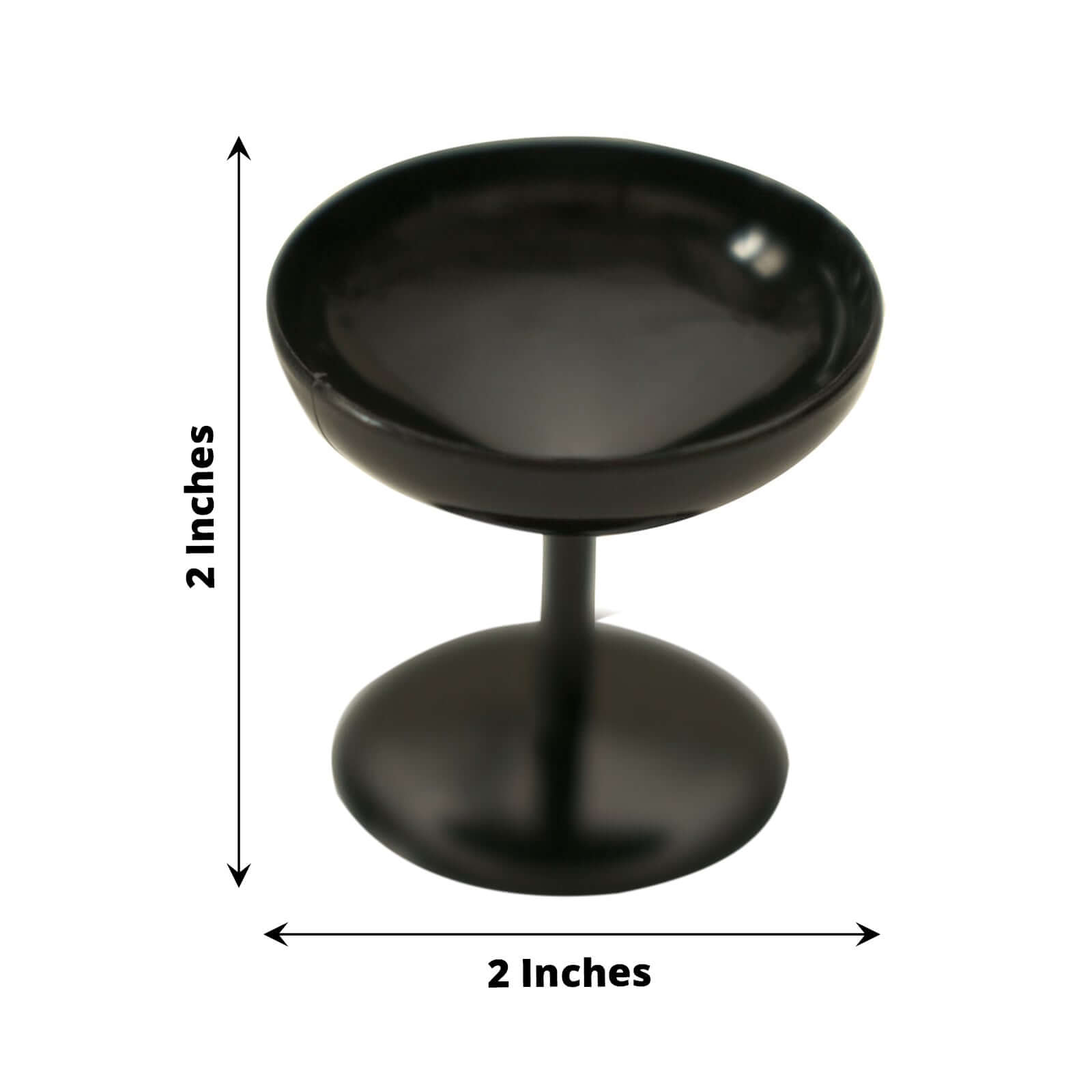 12-Pack Dessert Cup Candy Dishes Black - Decorative Mini Pedestal Stands for Treats 2