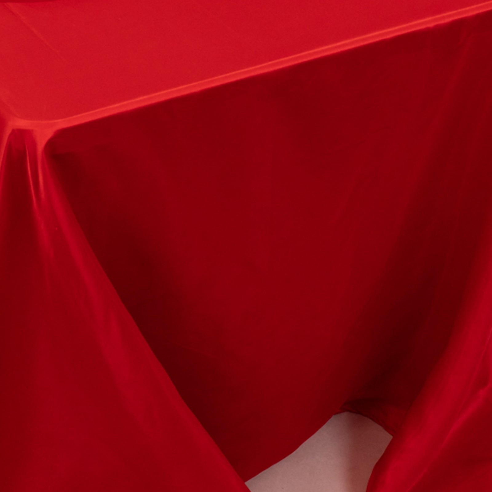 Lamour Satin 90x132 Rectangle Tablecloth Red - Soft & Silk-Like Seamless Table Cover