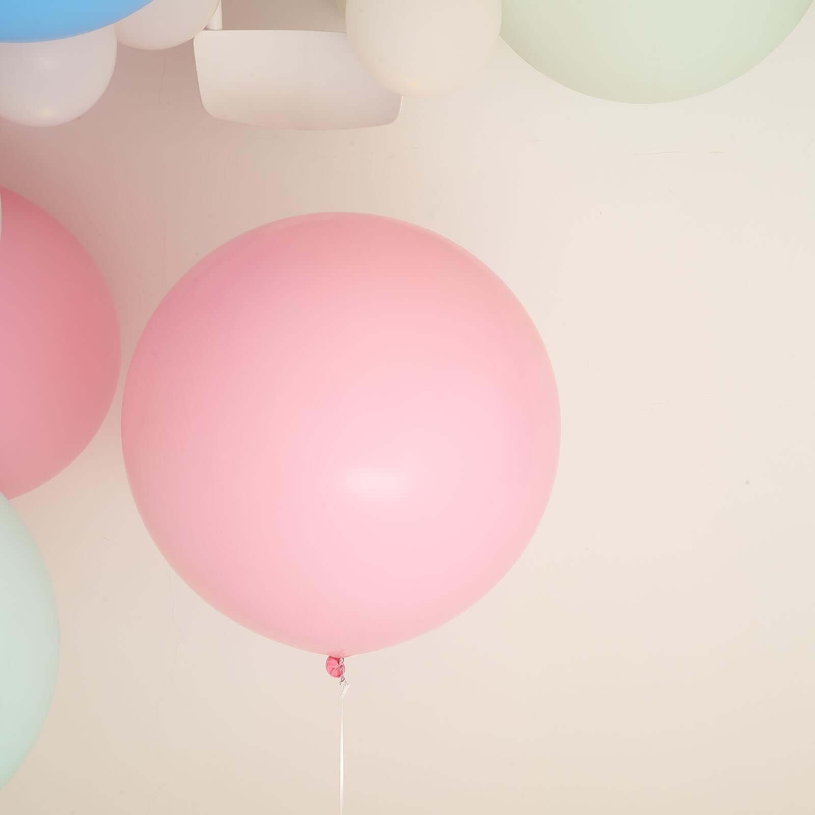 2 Pack 32 Large Matte Pastel Blush Helium or Air Latex Balloons