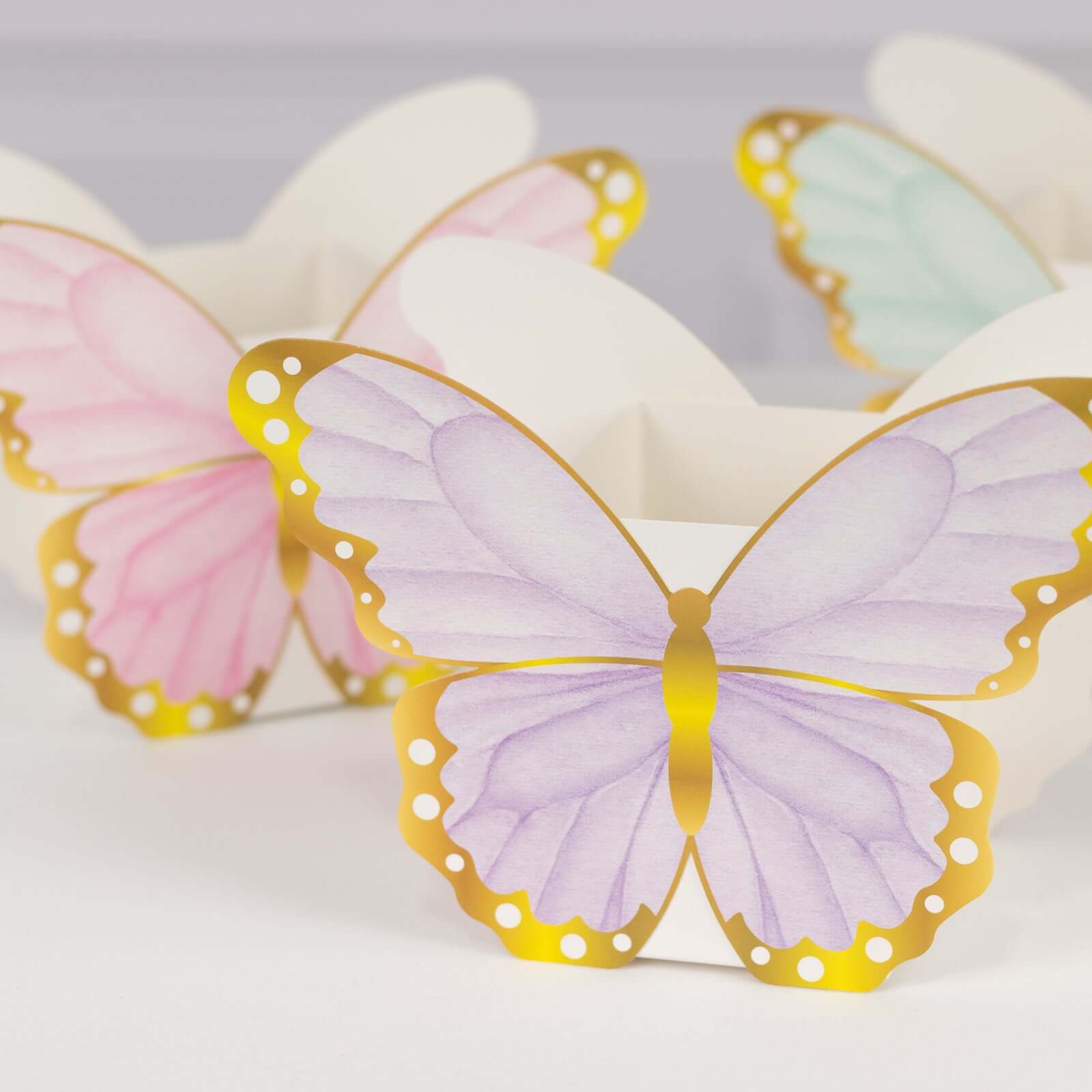 12 Pack Mixed Butterfly Candy Gift Favor Boxes, Paper Flower Boxes Centerpiece Tea Party Supplies - 6x8