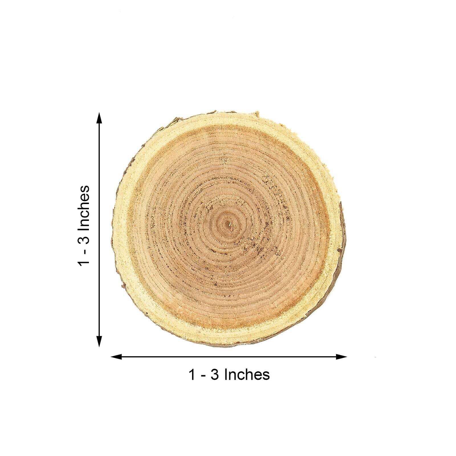 Rustic Cedar Wood Slices - Perfect Natural Accents for Weddings & Events 5 oz