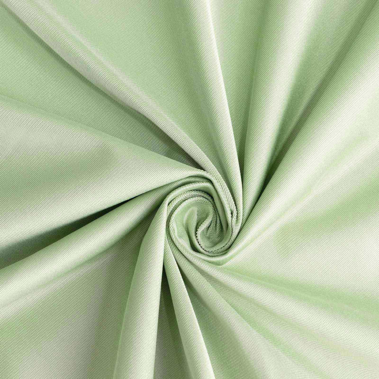 Premium Scuba 70x70 Table Overlay Square Tablecloth Sage Green - Wrinkle Free & Stain Resistant Table Cover