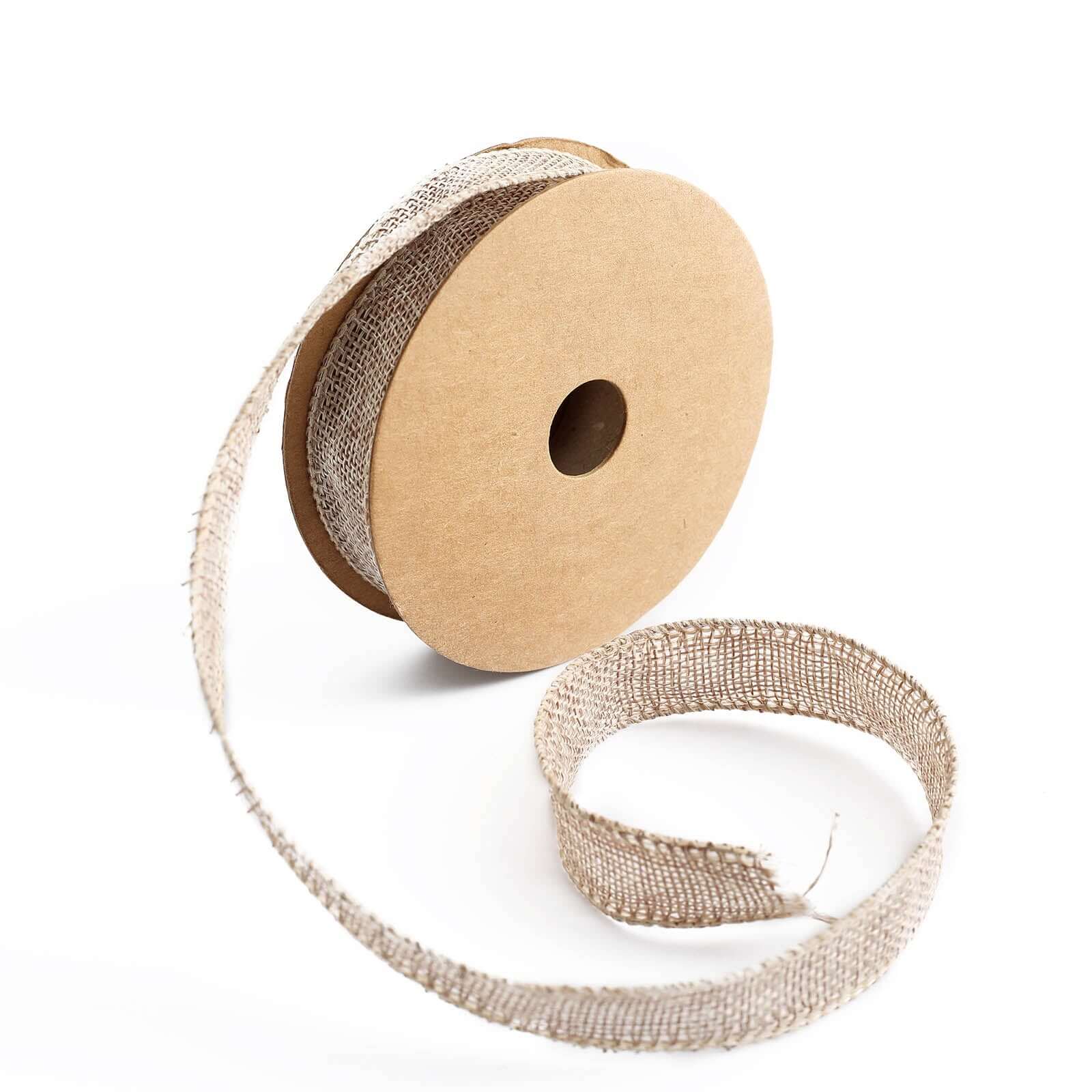 10 Yards 7 8 Natural Tone Jute Burlap Ribbons