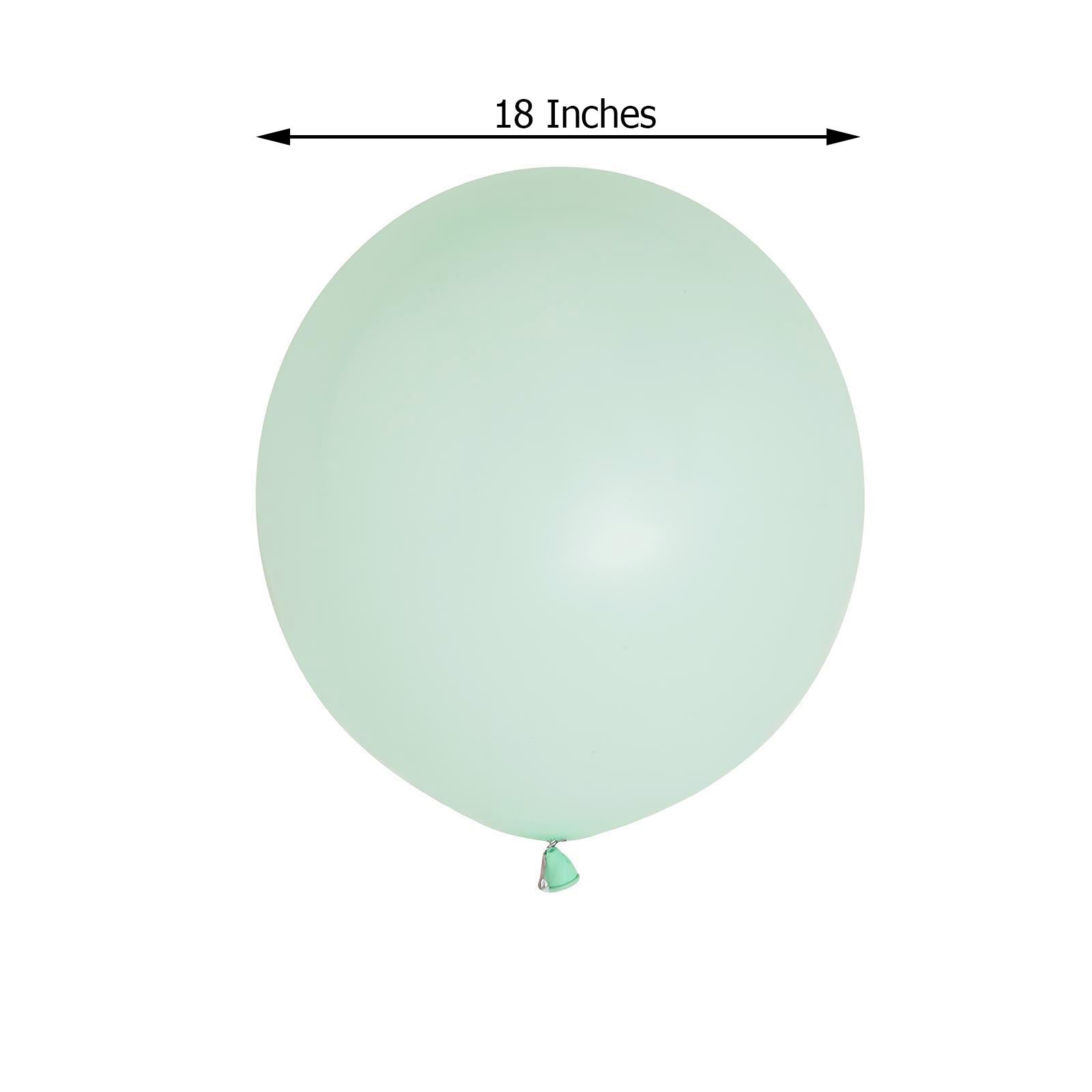 10 Pack 18 Matte Pastel Seafoam Helium or Air Latex Party Balloons