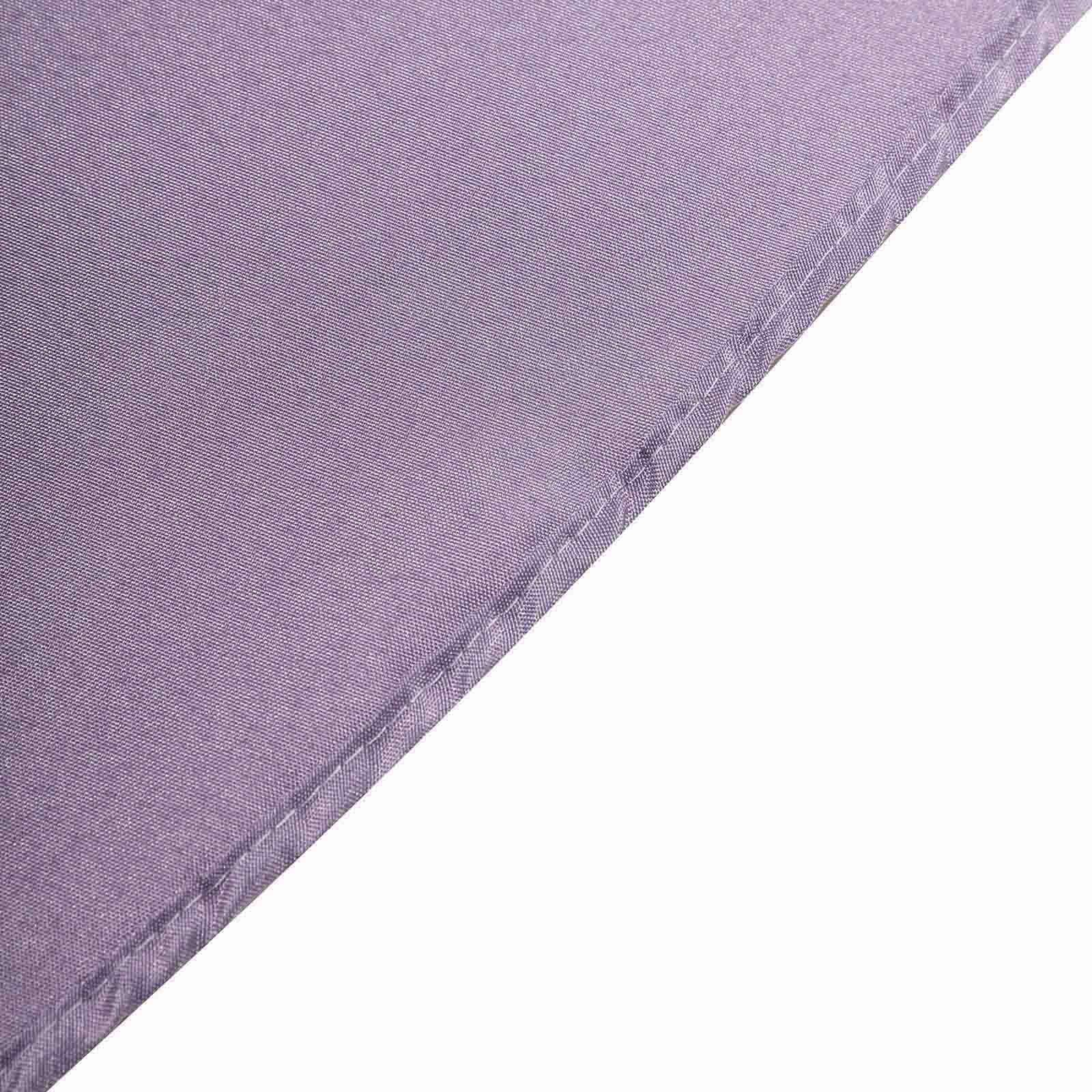 Polyester 70x70 Table Overlay Square Tablecloth Violet Amethyst - Wrinkle-Resistant & Durable Table Cover