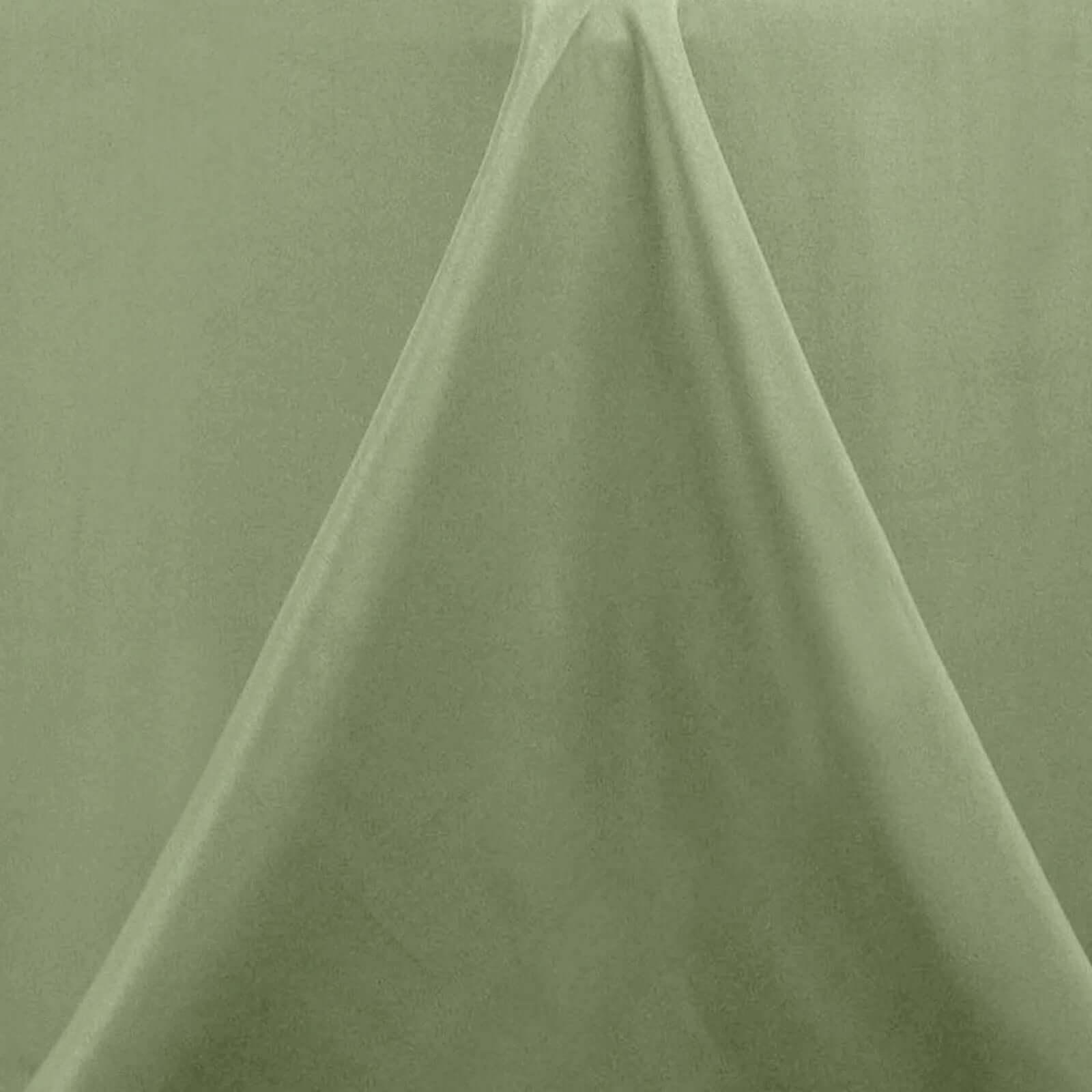 Premium Polyester 60x102 Rectangle Tablecloth Dusty Sage Green - Durable 220GSM Wrinkle-Resistant Table Cover