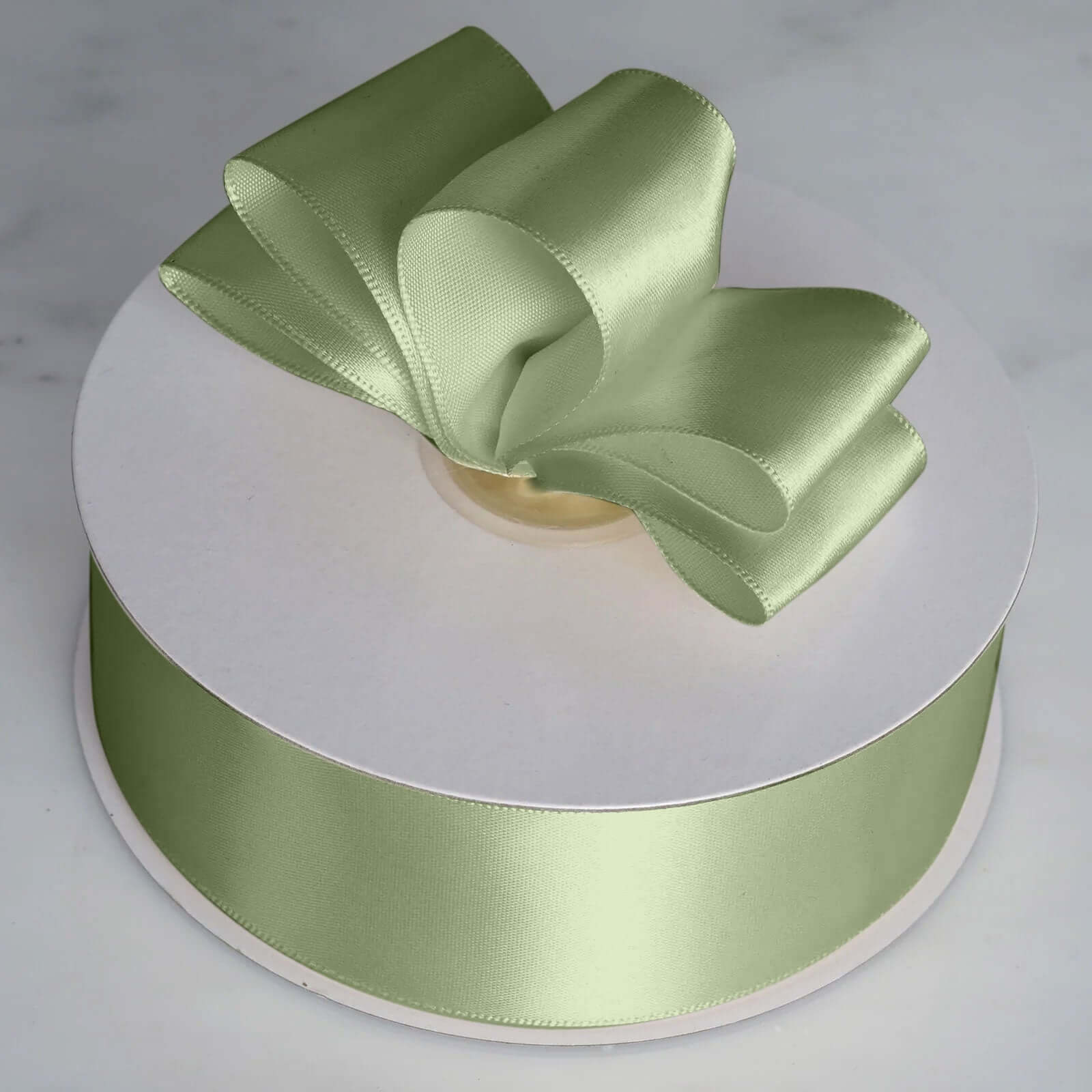 50 Yards 1.5 Sage Green Single Face Decorative Satin Ribbon