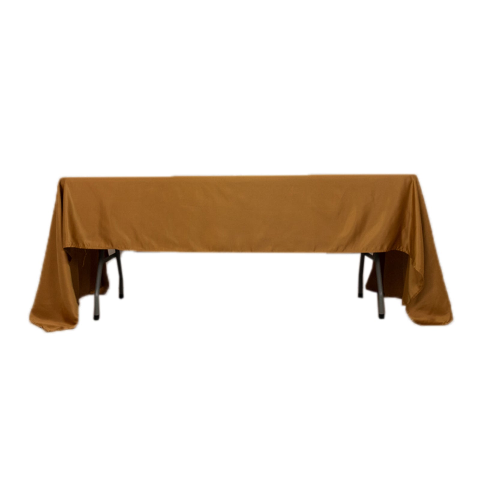 Lamour Satin 60x126 Rectangle Tablecloth Gold - Soft & Silk-Like Table Cover for Upscale Dining