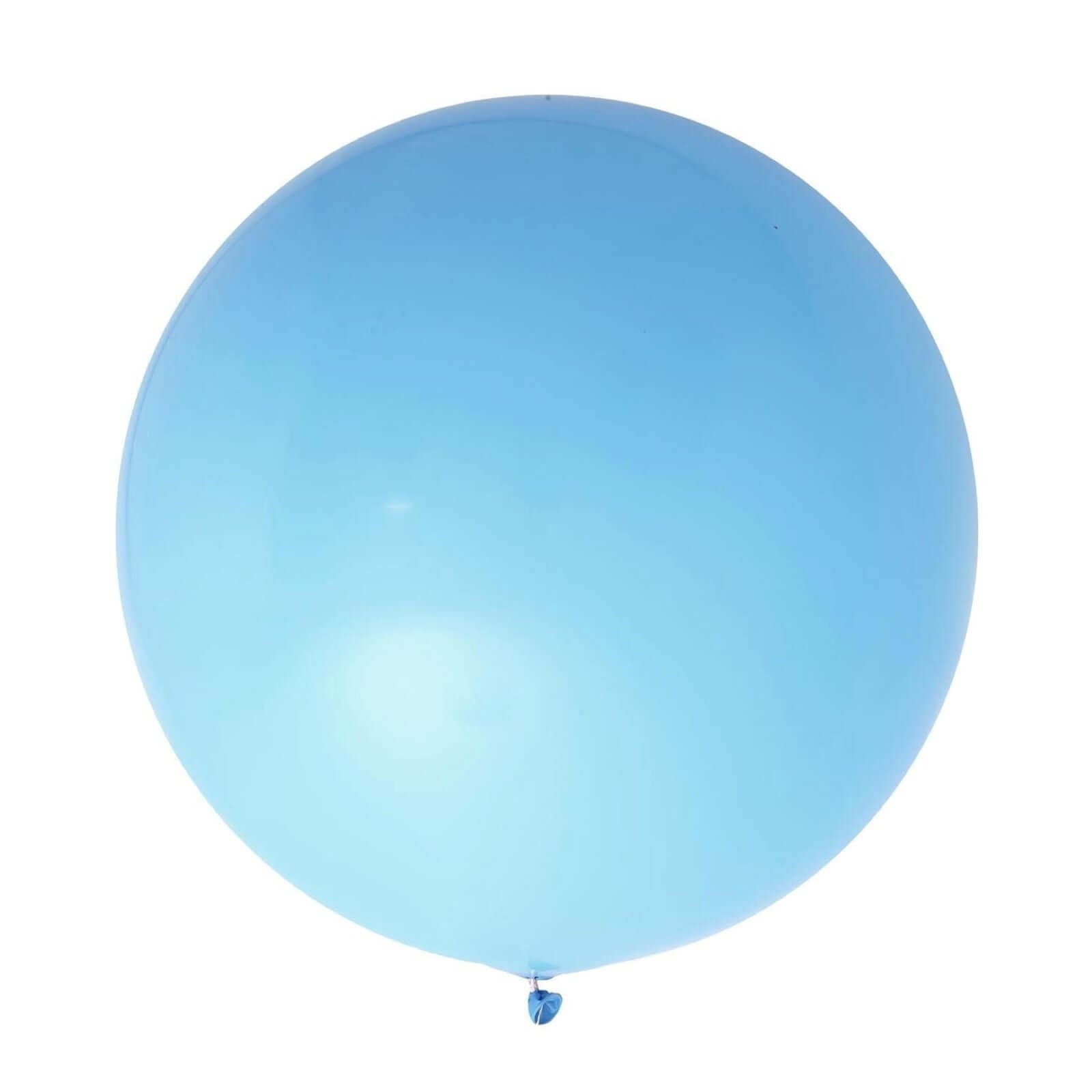 2 Pack 32 Large Matte Pastel Light Blue Helium Air Premium Latex Balloons