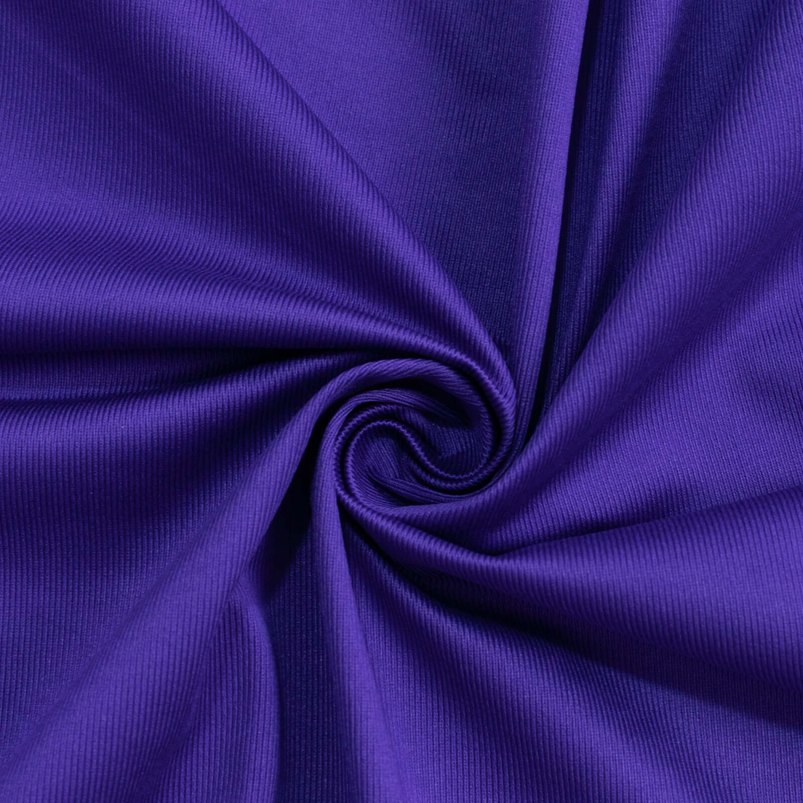 Purple Scuba Polyester Event Curtain Drapes, Durable Flame Resistant Backdrop Event Panel Wrinkle Free with Rod Pockets - 5ftx14ft