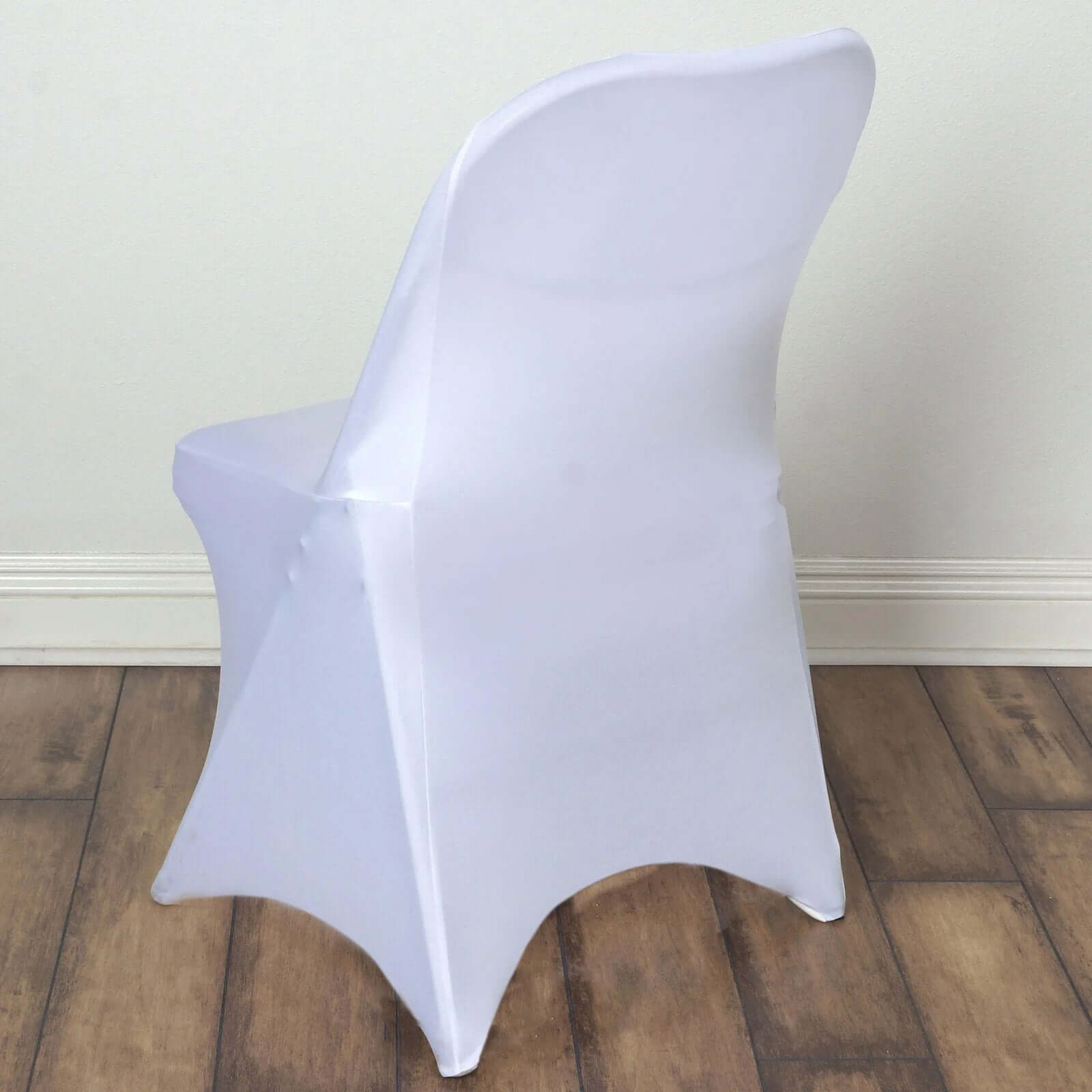 10 Pack Stretch Spandex Chair Covers White for Folding Chairs - Durable Perfectly 160GSM Fitted Slipcovers for Professional & Casual Events