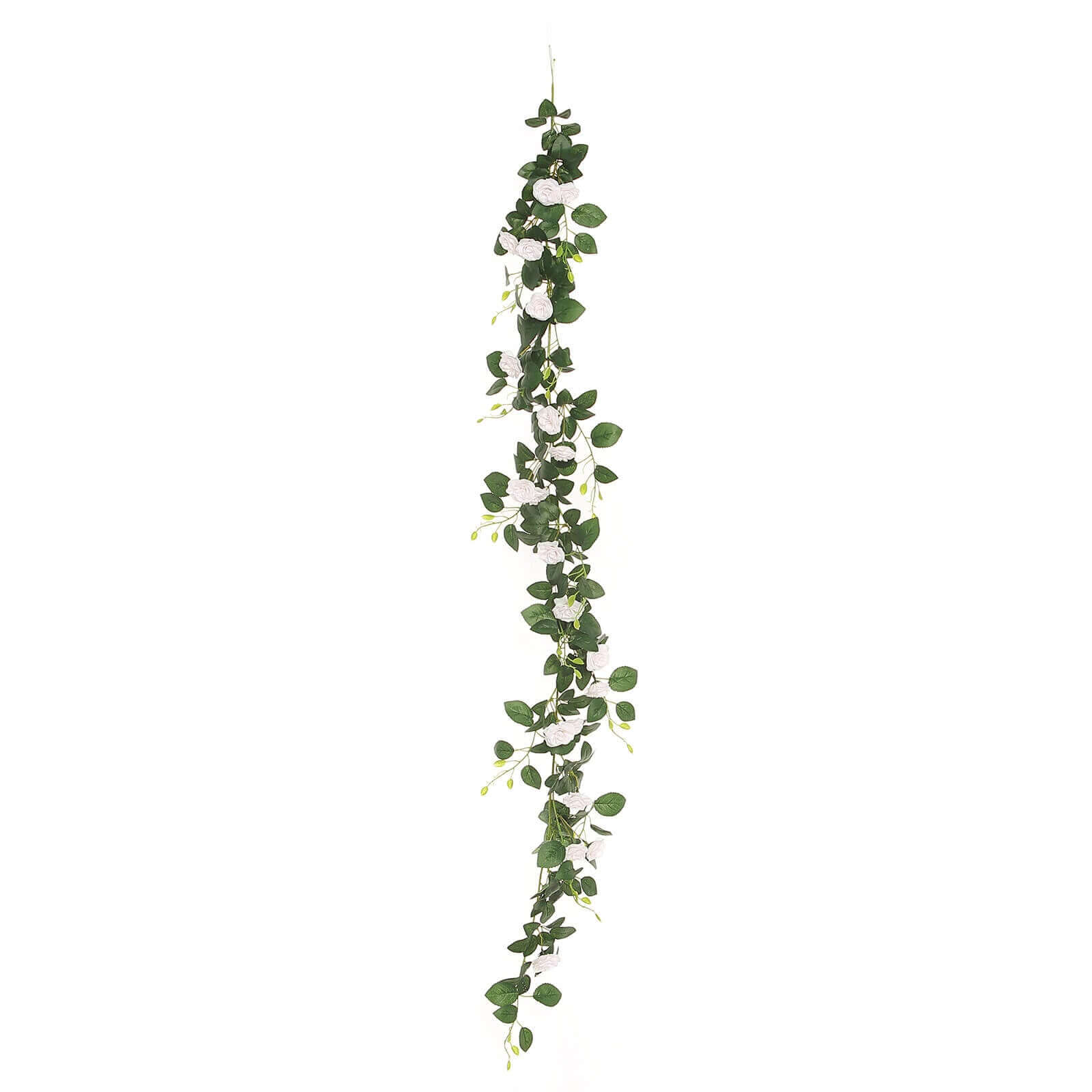 6ft 20 Blush Artificial Silk Roses Flower Garland Vine