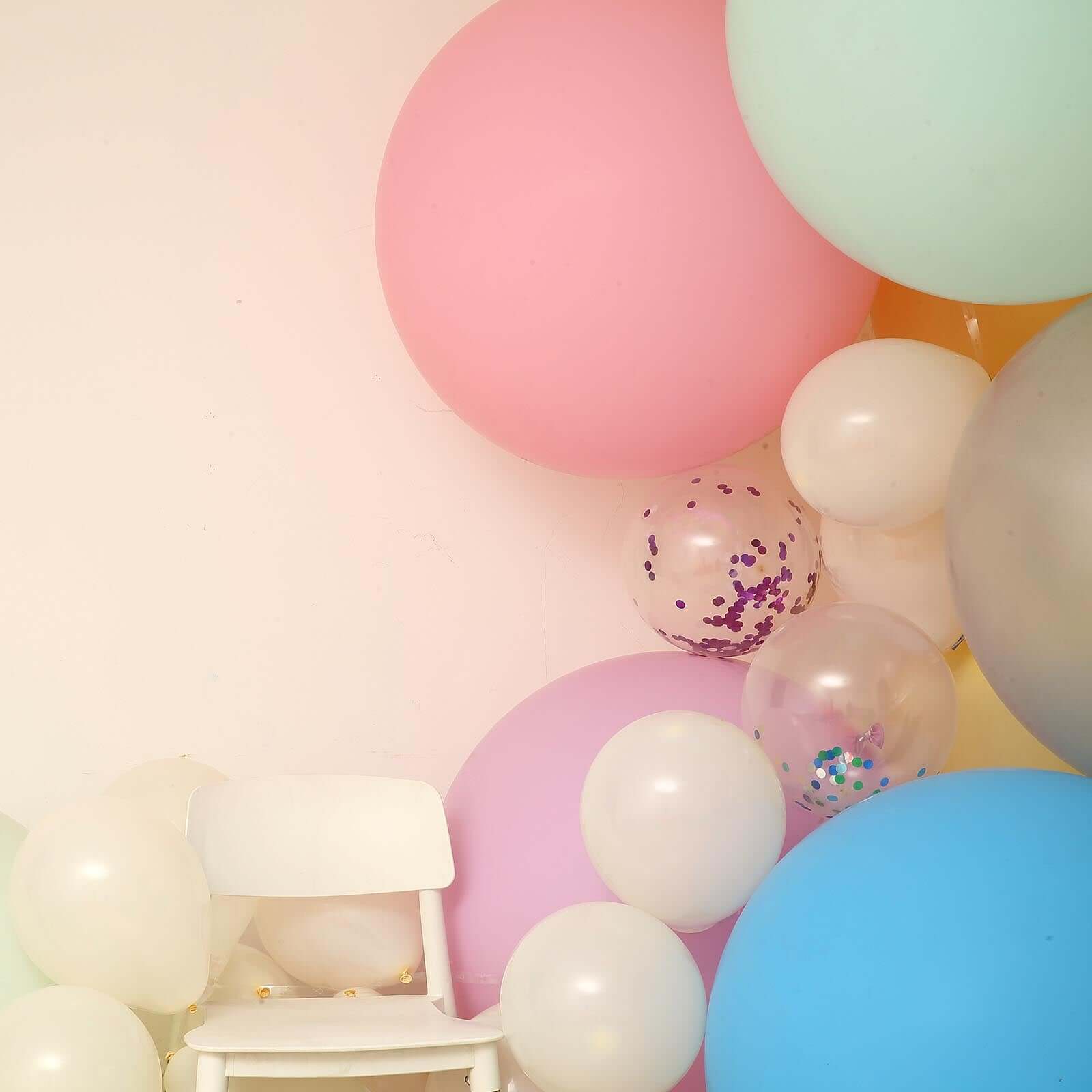 2 Pack 32 Large Matte Pastel Blush Helium or Air Latex Balloons