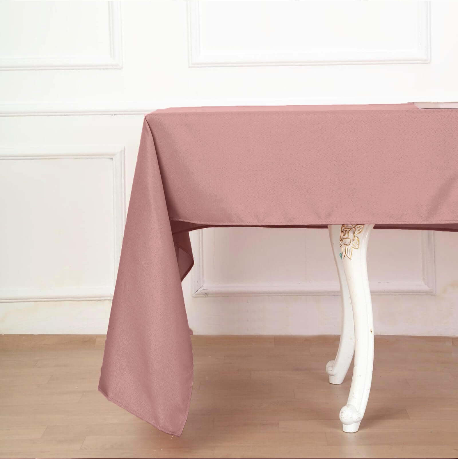Polyester 60x102 Rectangle Tablecloth Dusty Rose - Durable and Stylish Table Cover