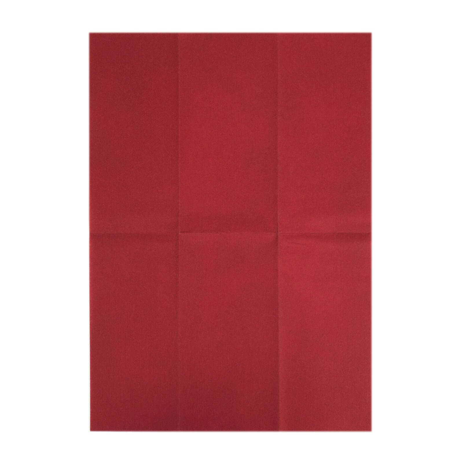 20-Pack Paper Linen-Like Napkins Burgundy - Disposable Hygienic Airlaid Guest Towels 8.5x4