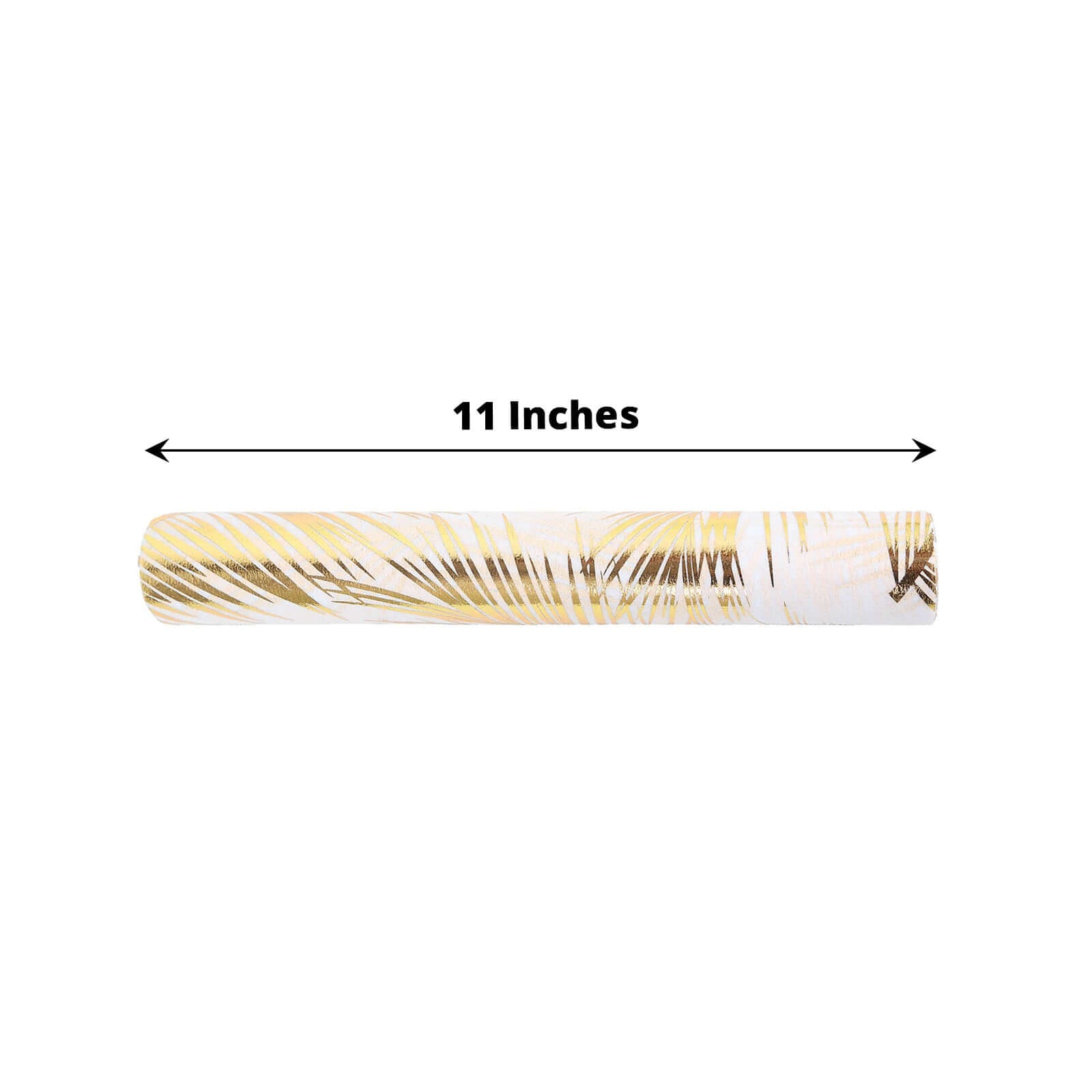 Disposable Table Runner Roll 108 Metallic Gold Foil Palm Leaves Print - Chic Non-Woven Tropical Table Decor for Events