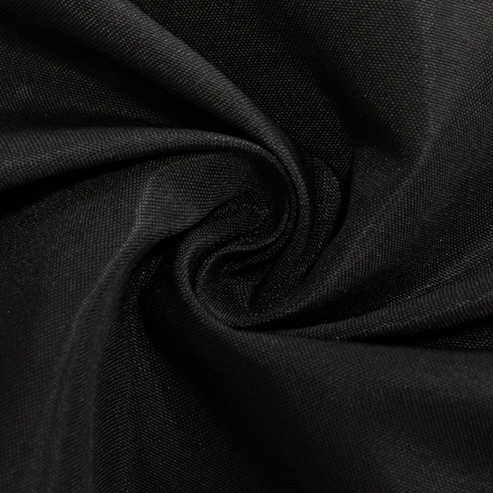 Premium Polyester 8ft Rectangle Tablecloth Black Durable Fitted 220GSM Table Cover